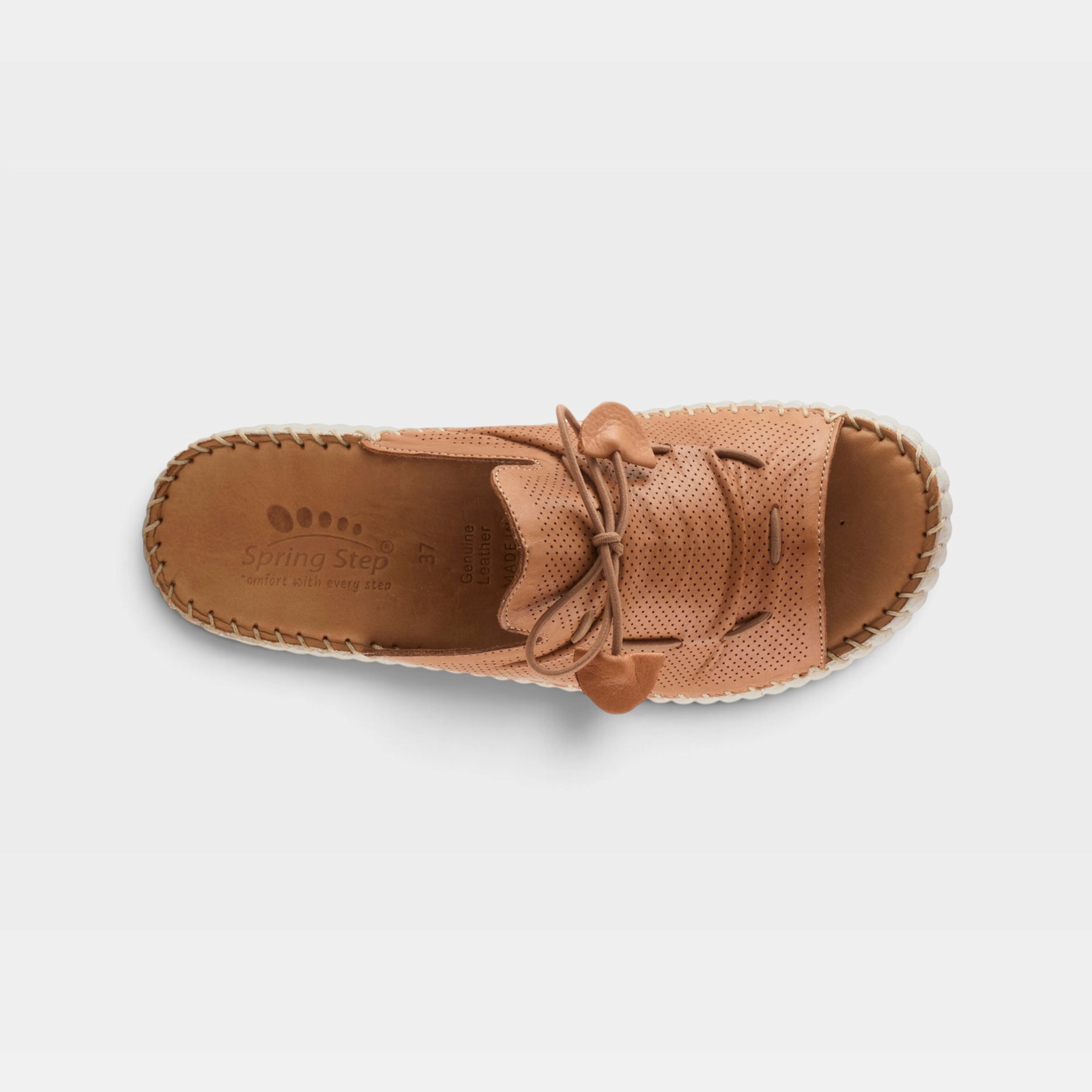 Spring Step Nevelle Camel Slide Sandal