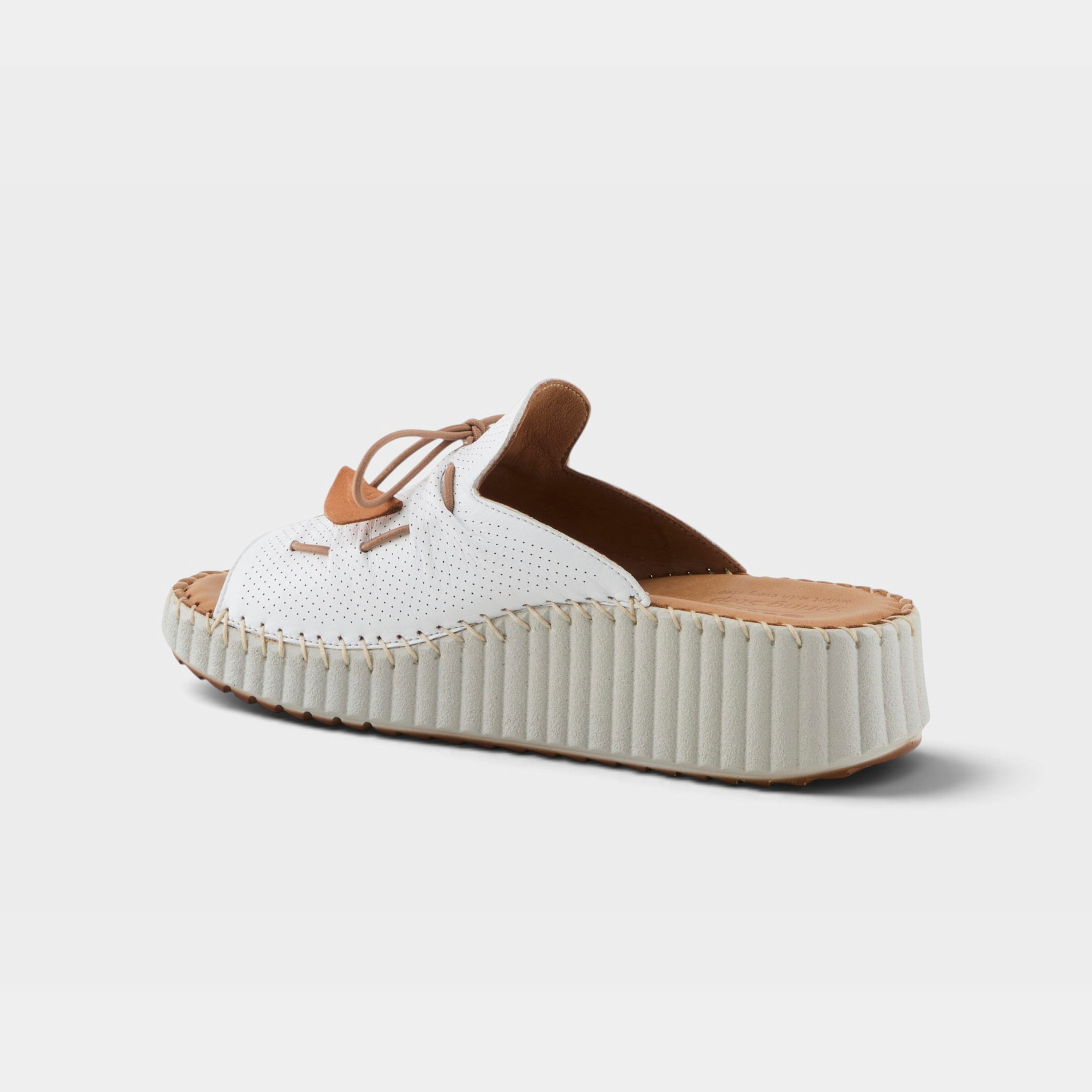 Spring Step Nevelle White Slide Sandal