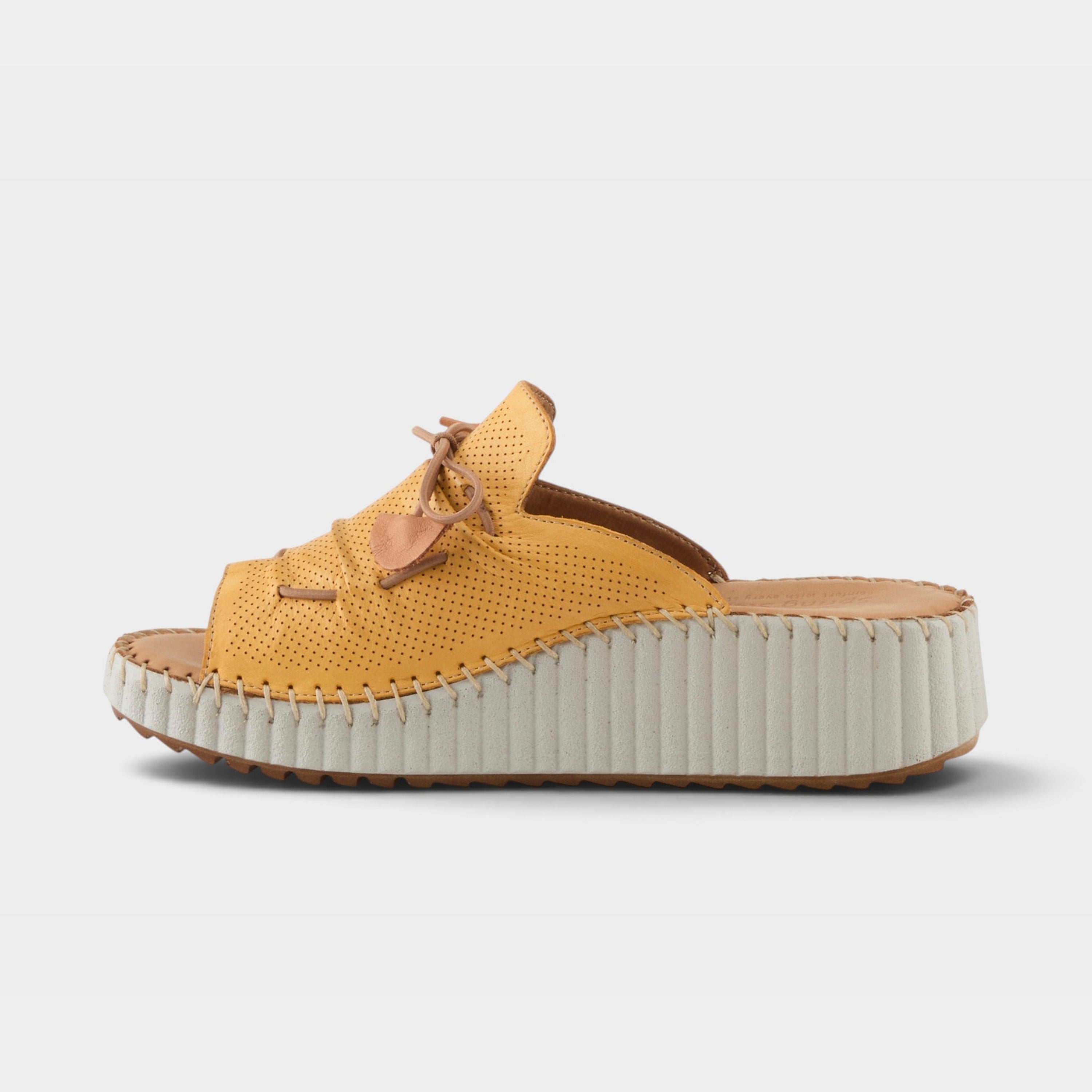 Spring Step Nevelle Yellow Slide Sandal