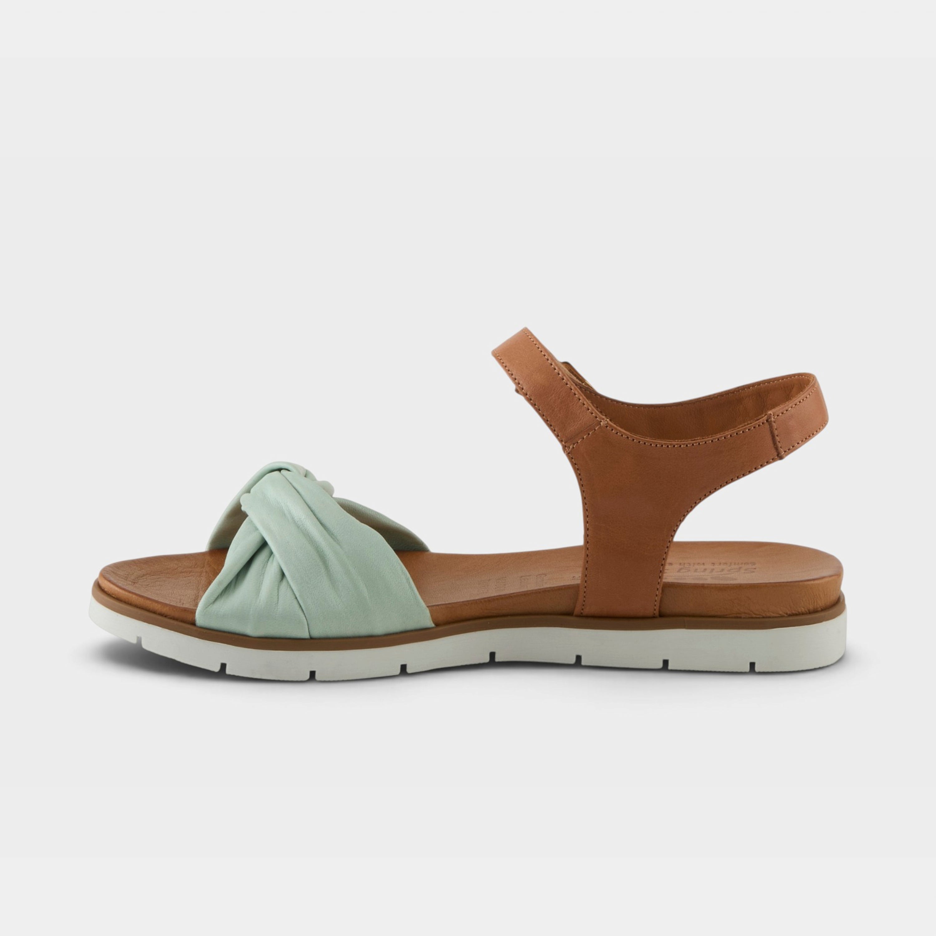 Spring Step Nihira Mint Green Multi Flat Sandal