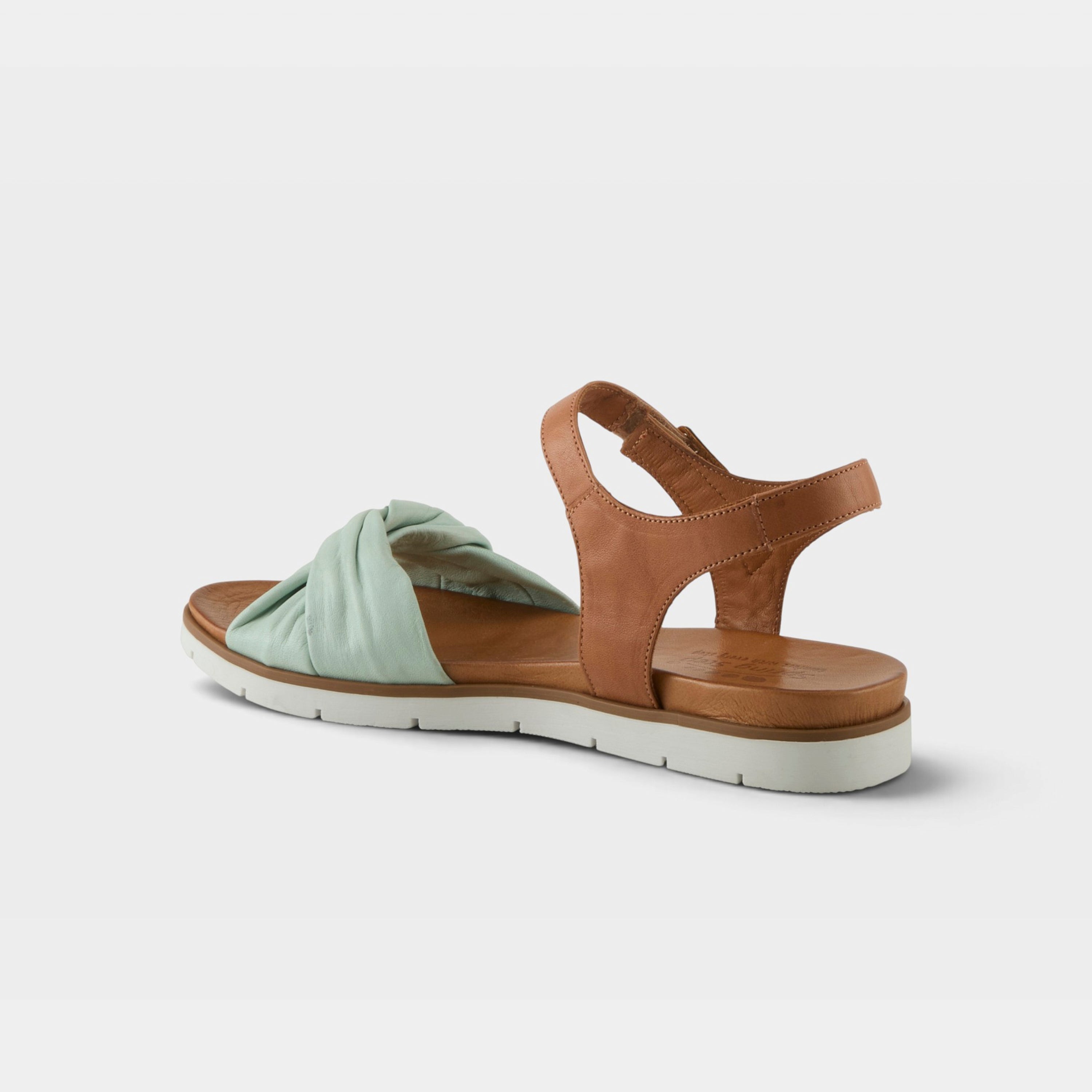Spring Step Nihira Mint Green Multi Flat Sandal