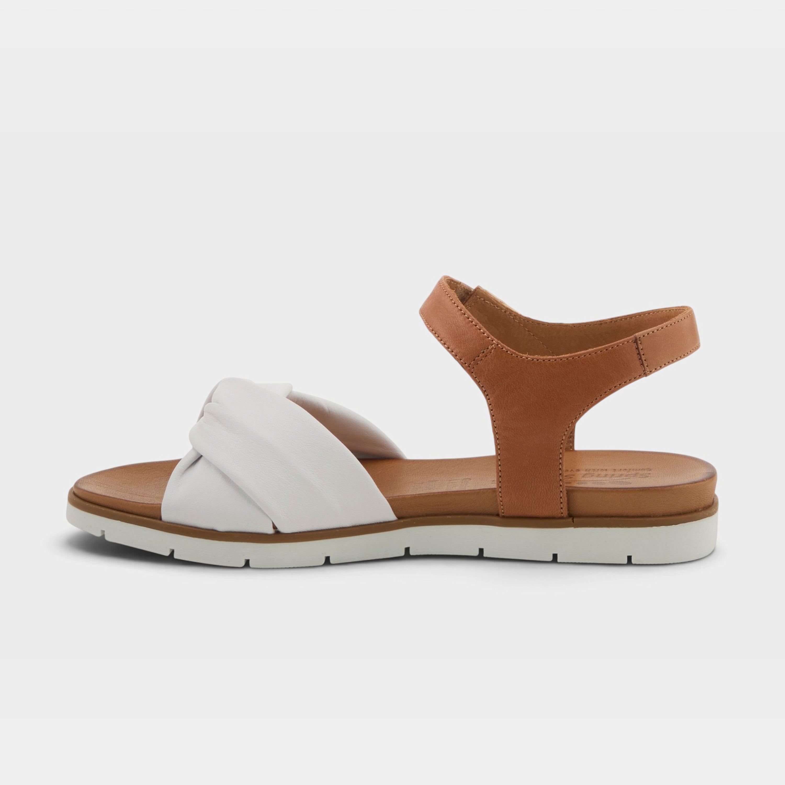 Spring Step Nihira White Multi Flat Sandal