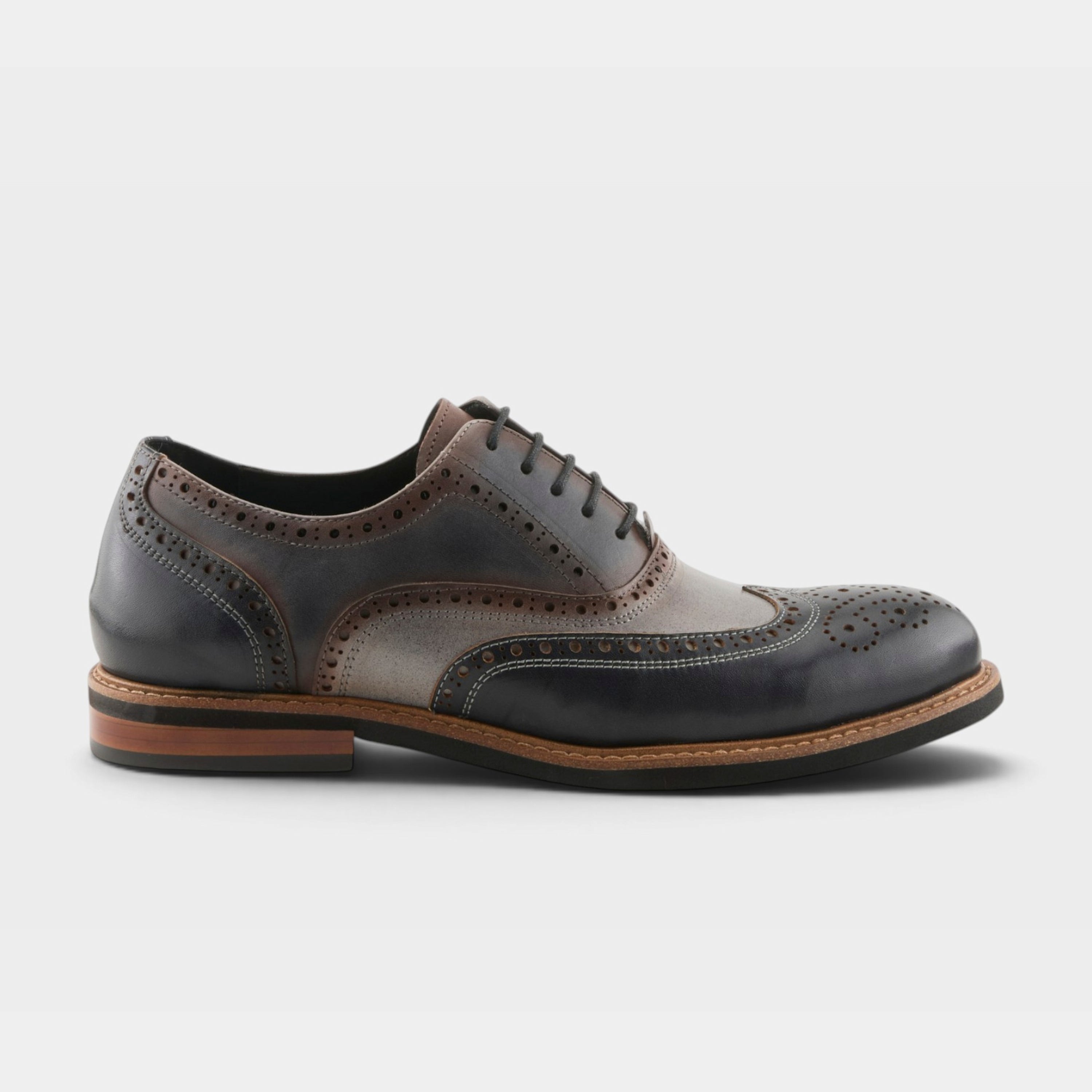 L'Artiste Men Niko Grey Multi Oxford Shoe
