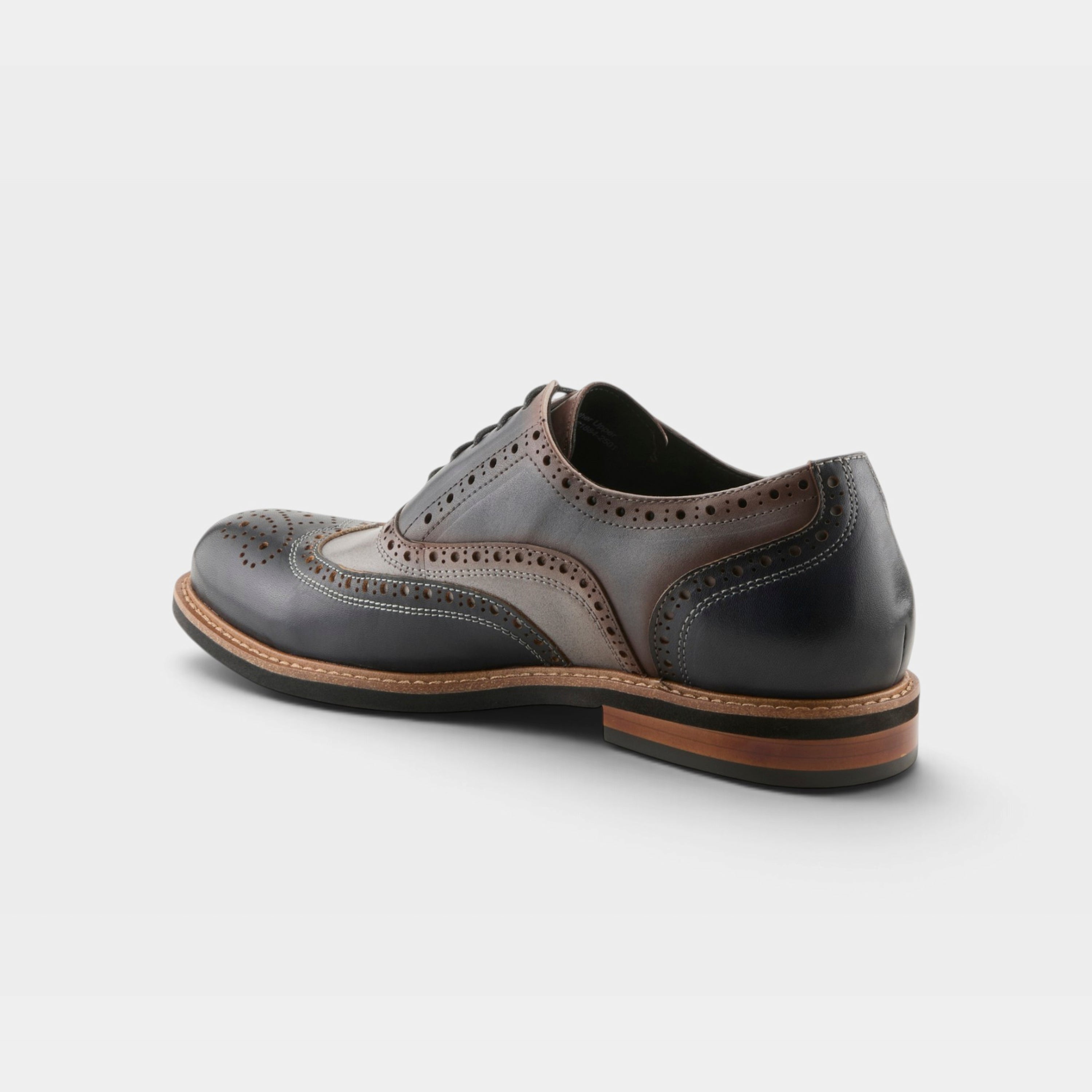 L'Artiste Men Niko Grey Multi Oxford Shoe