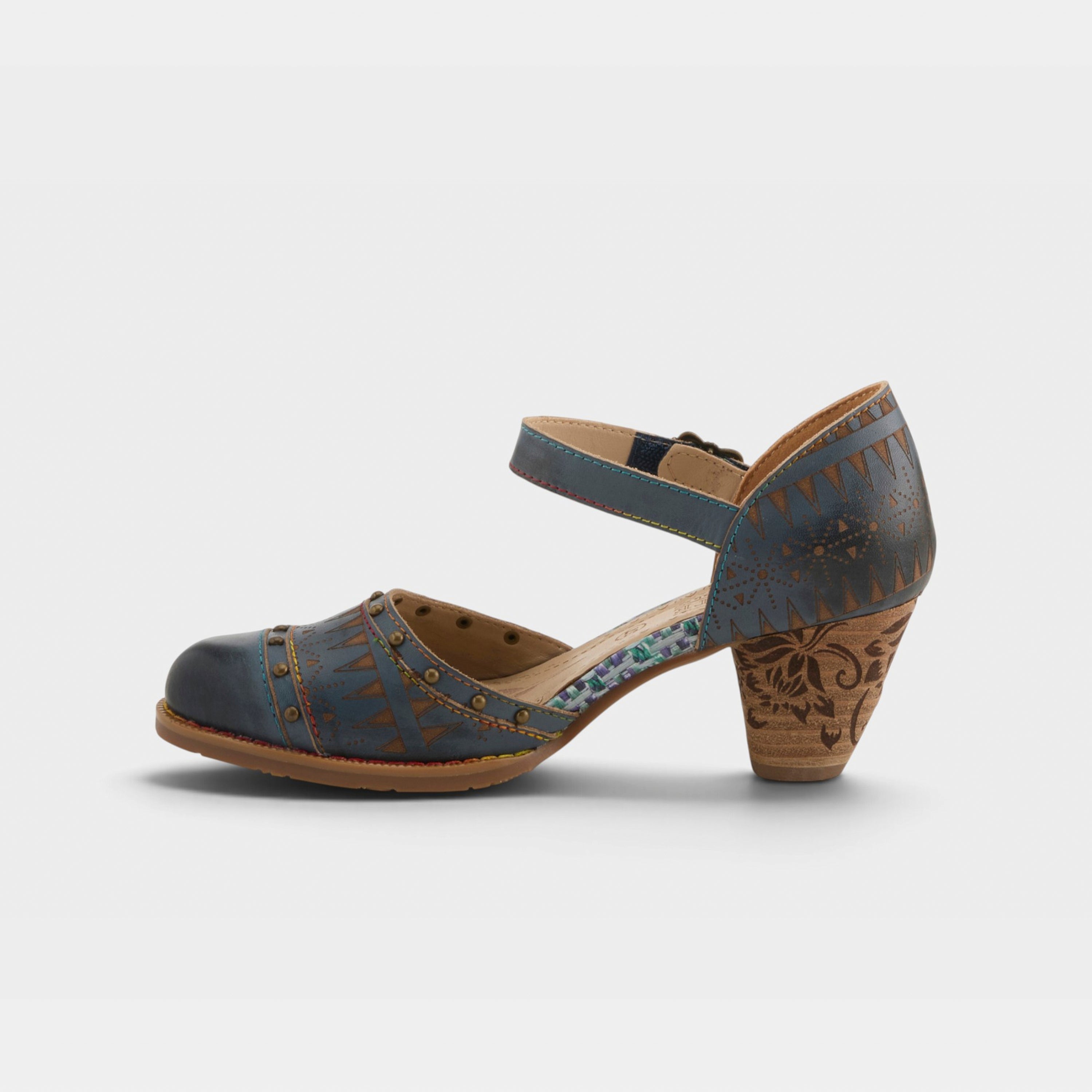 L'Artiste Niobella shoes in Blue, side view