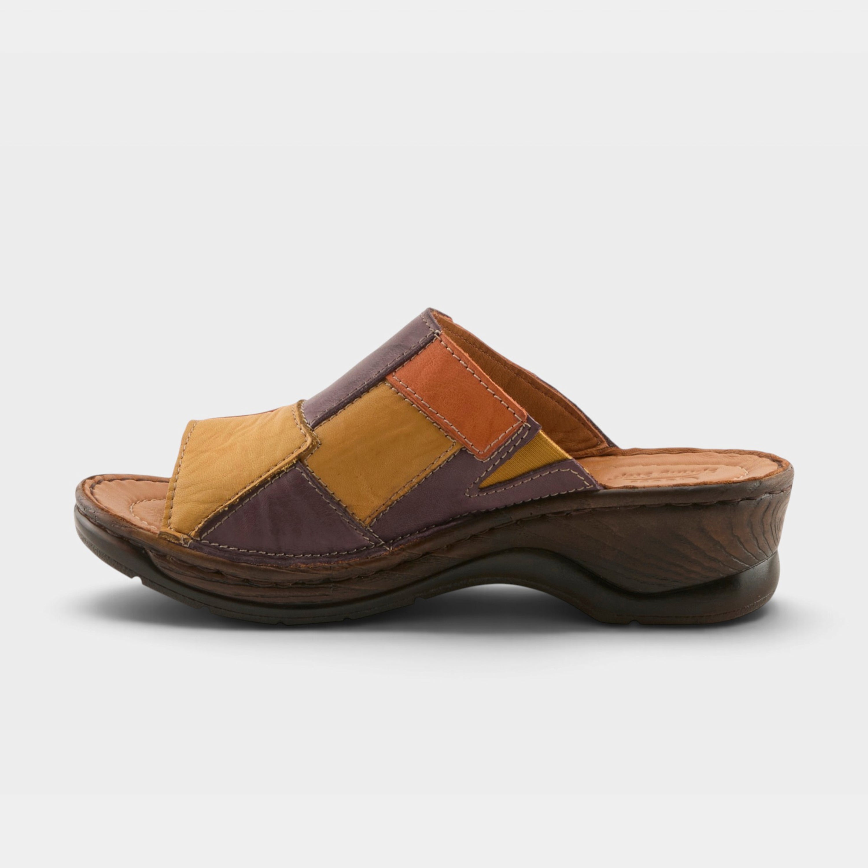 Spring Step Nivara Purple Multi Flat Sandal