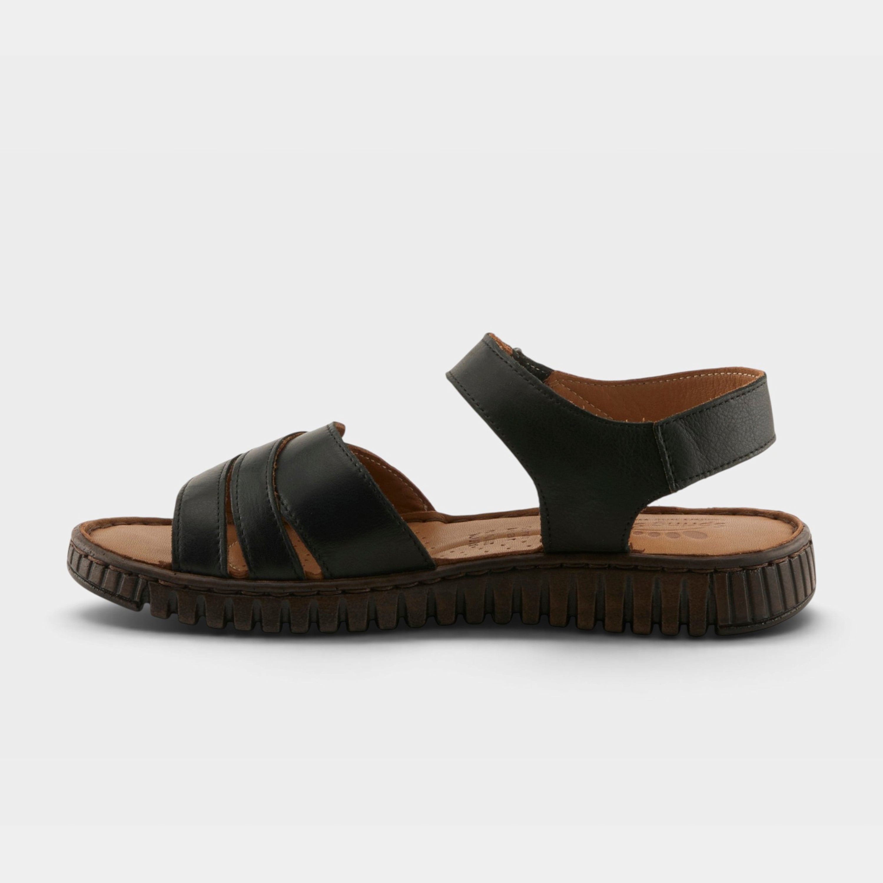 Spring Step Nochella Black Strappy Sandal