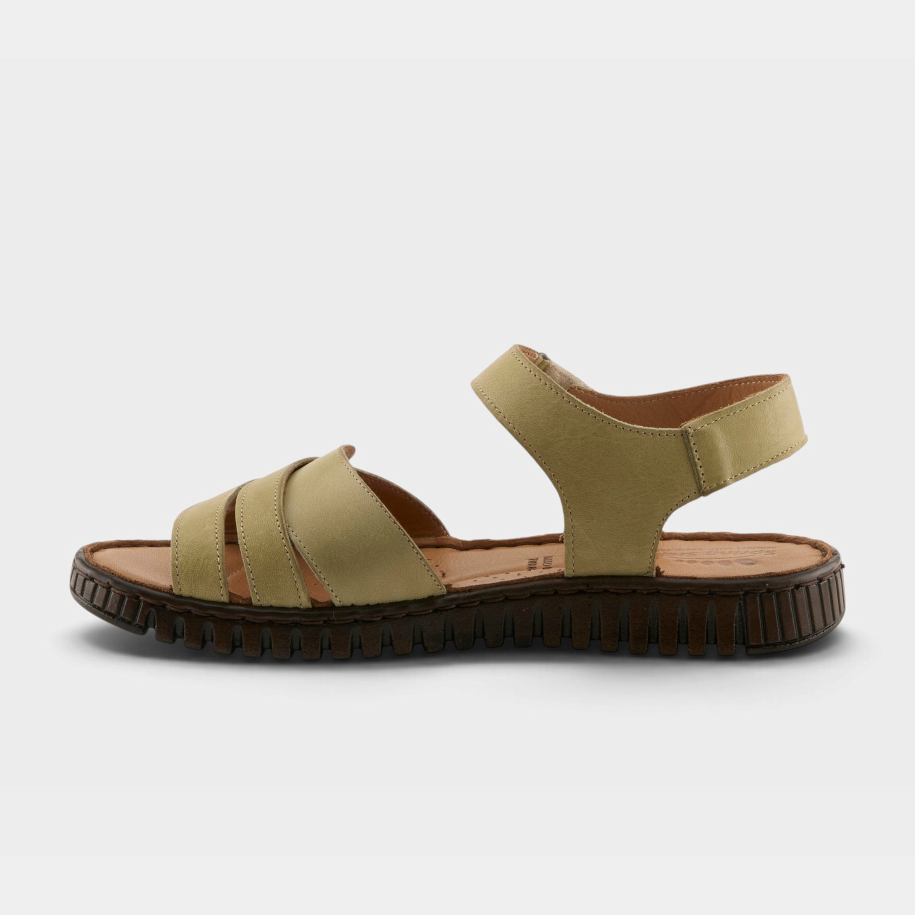 Spring Step Nochella Olive Green Strappy Sandal