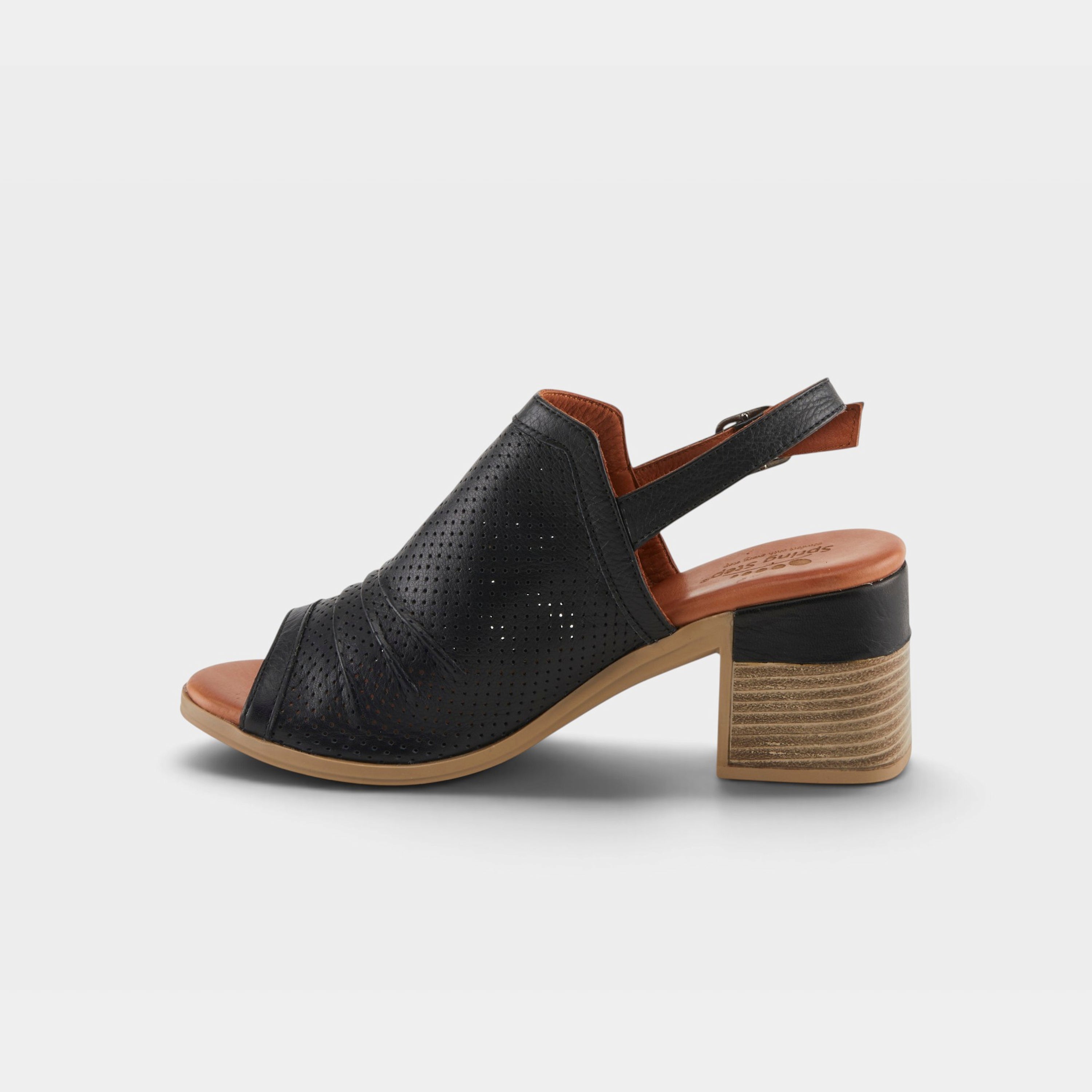 Spring Step Noctium Black Dress Sandal