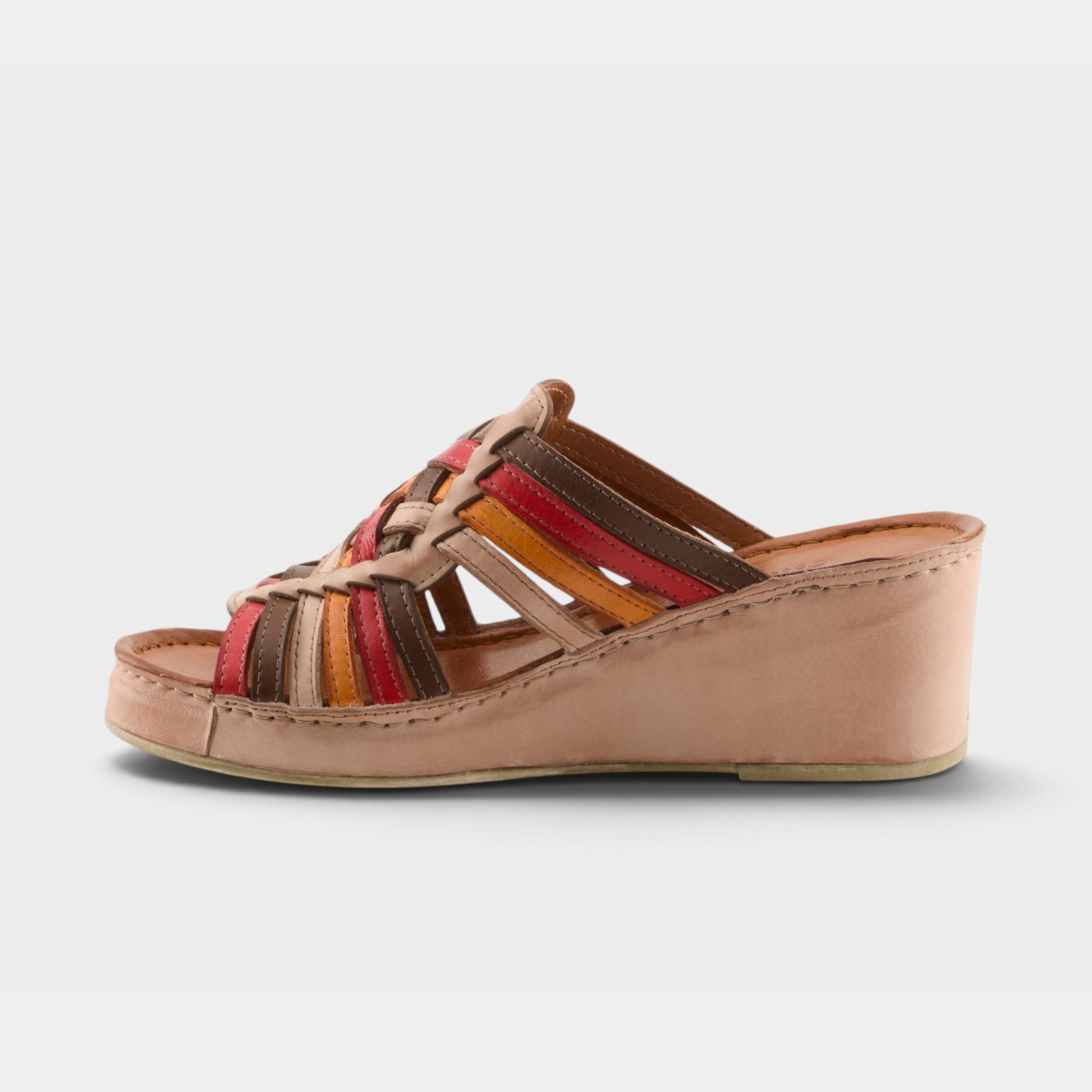 Spring Step Nokiah Blush Multi Wedge Sandal