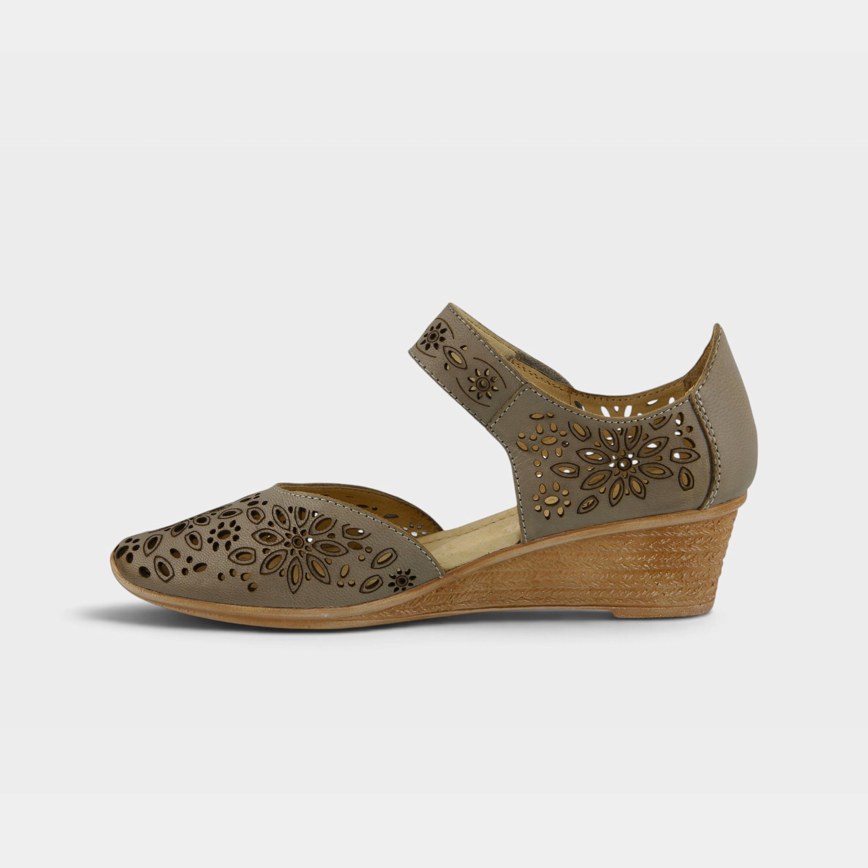 Spring Step Nougat Grey Mary Jane Shoe