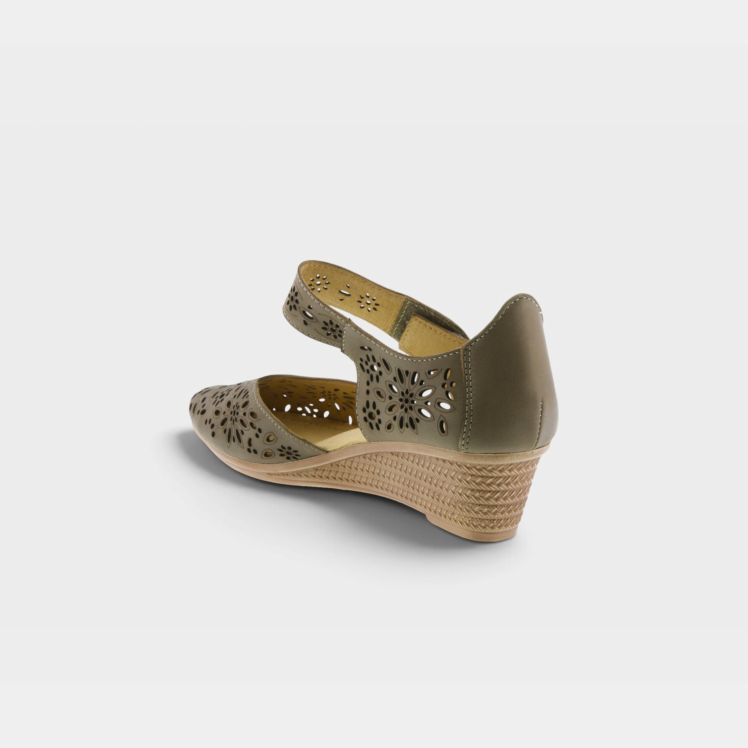 Spring Step Nougat Grey Mary Jane Shoe