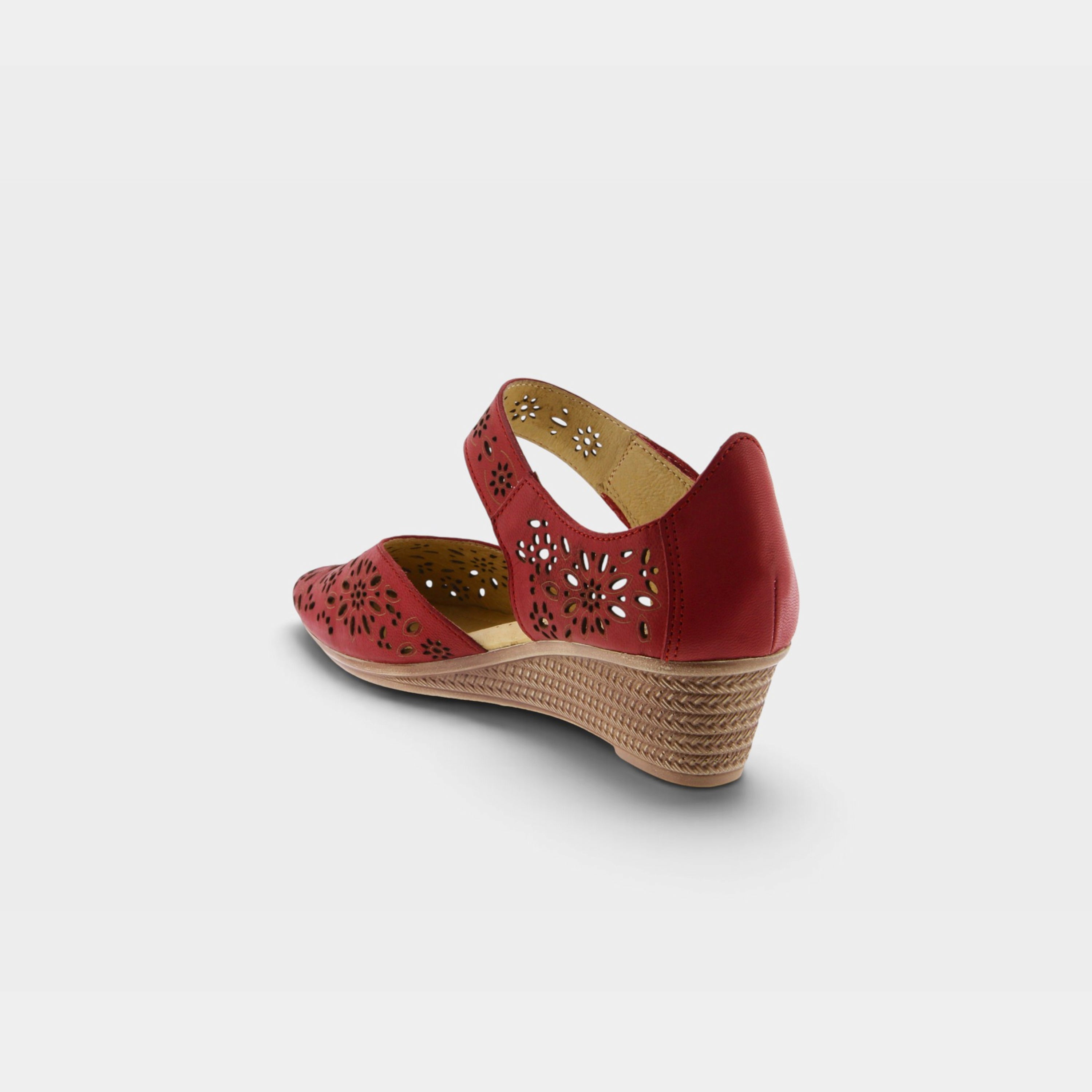 Spring Step Nougat Red Mary Jane Shoe