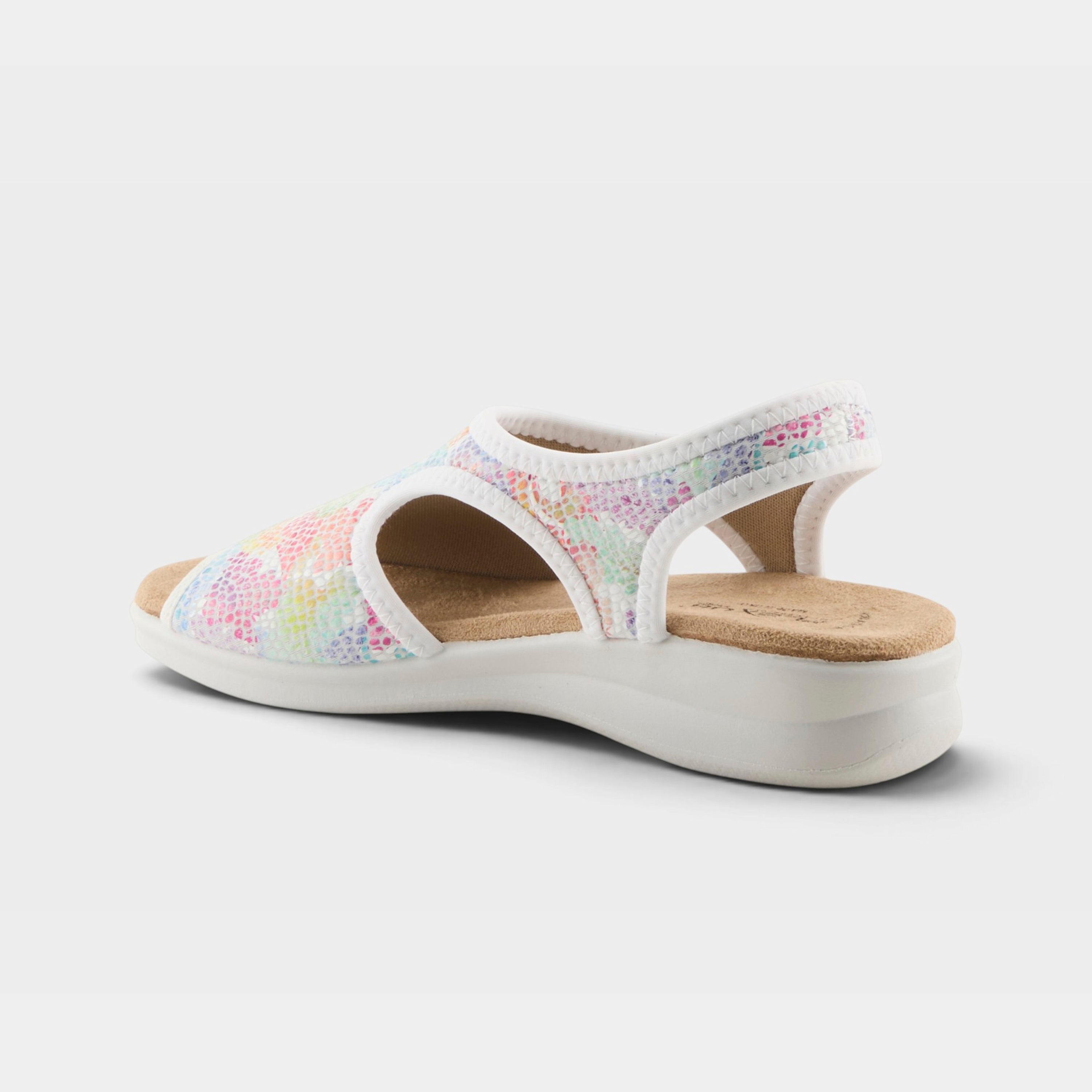 Flexus Nyaman-Art White Multi Sandal