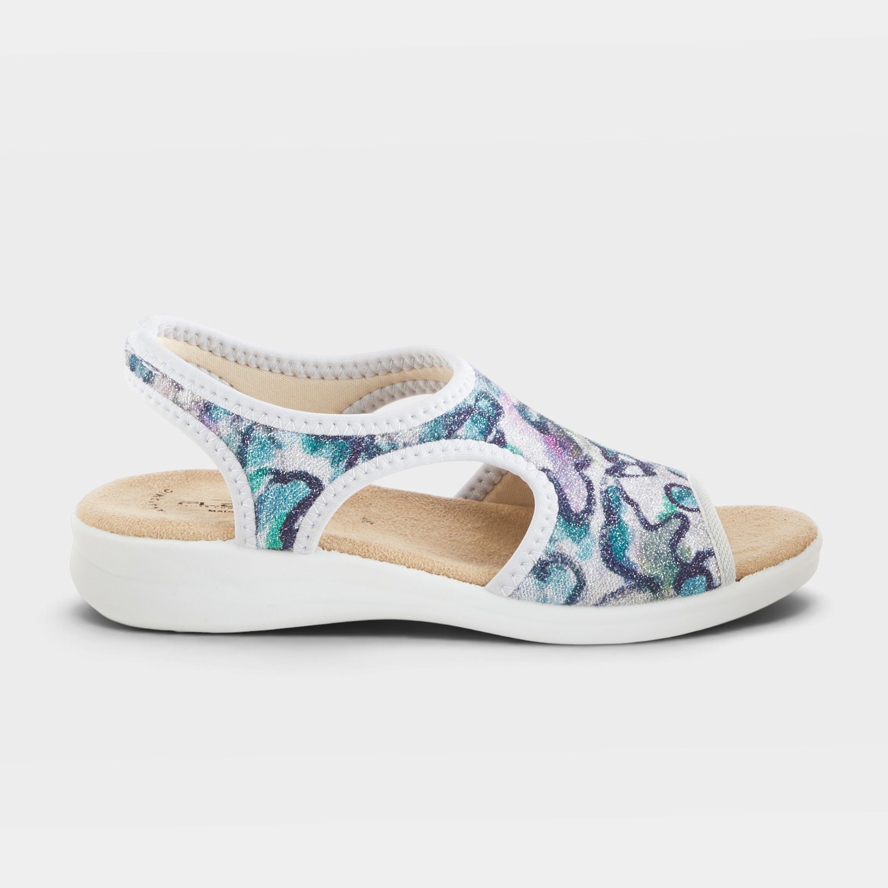 Flexus Nyaman-Swirl Blue Multi Sandal