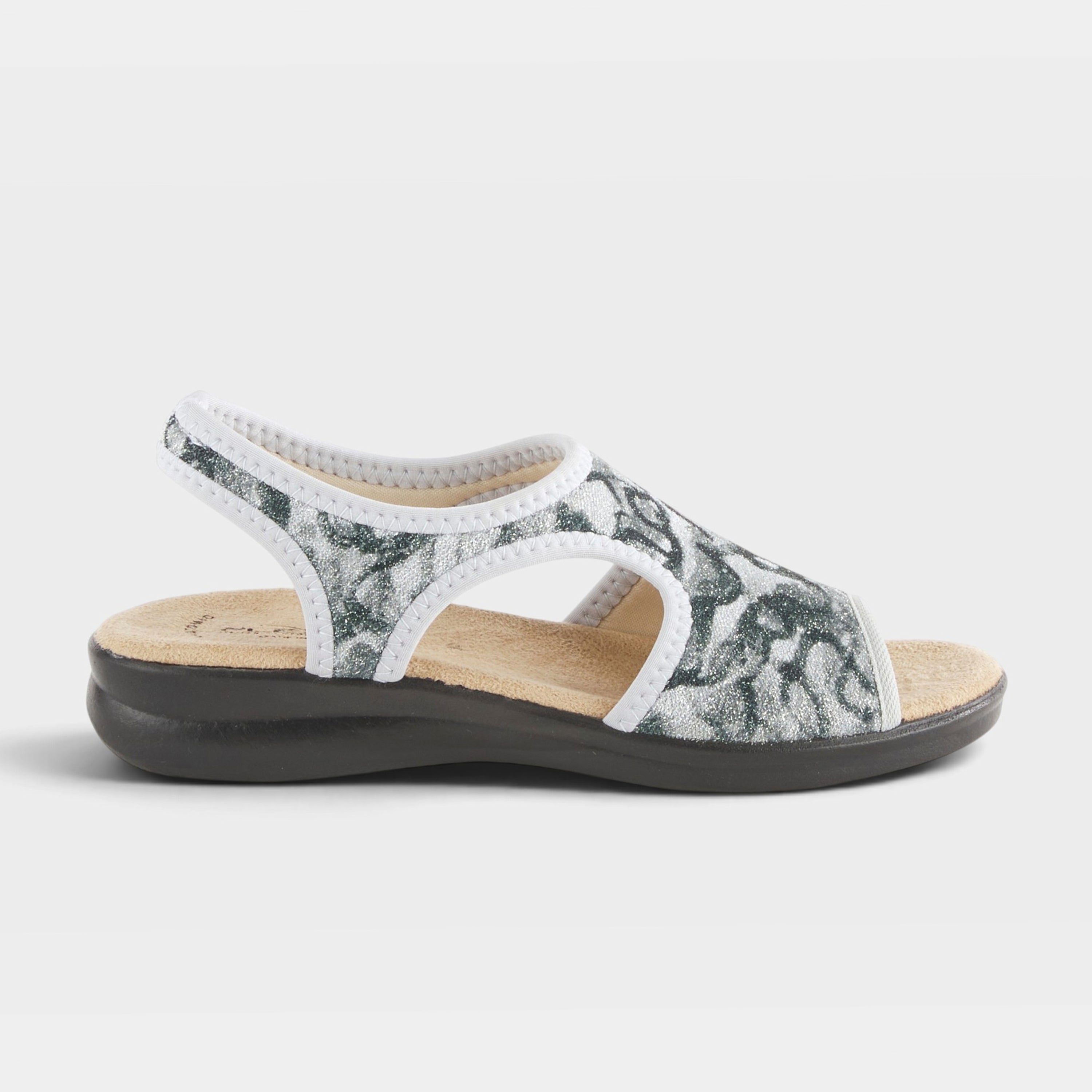 Flexus Nyaman-Swirl Black Multi Sandal
