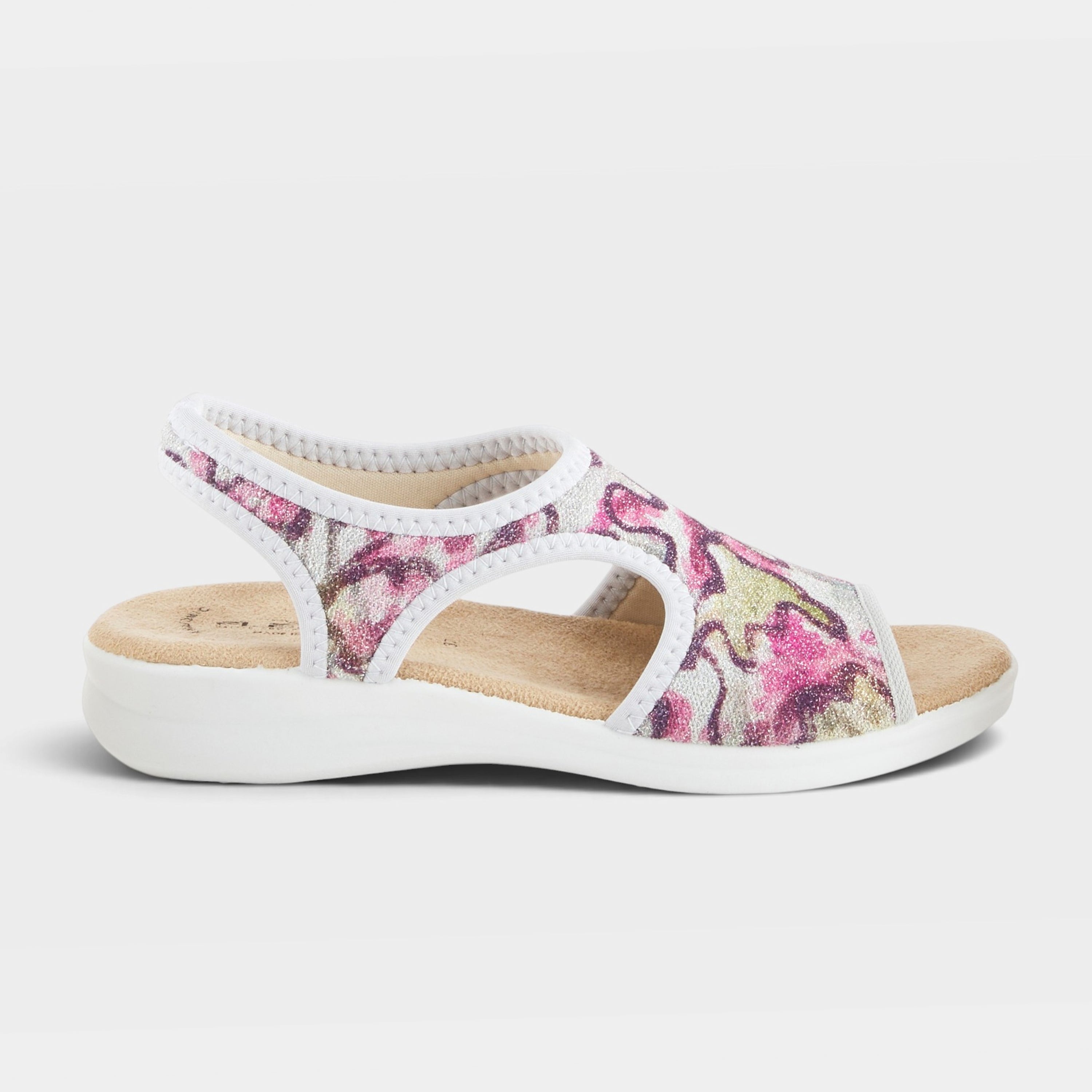 Flexus Nyaman-Swirl Pink Multi Sandal