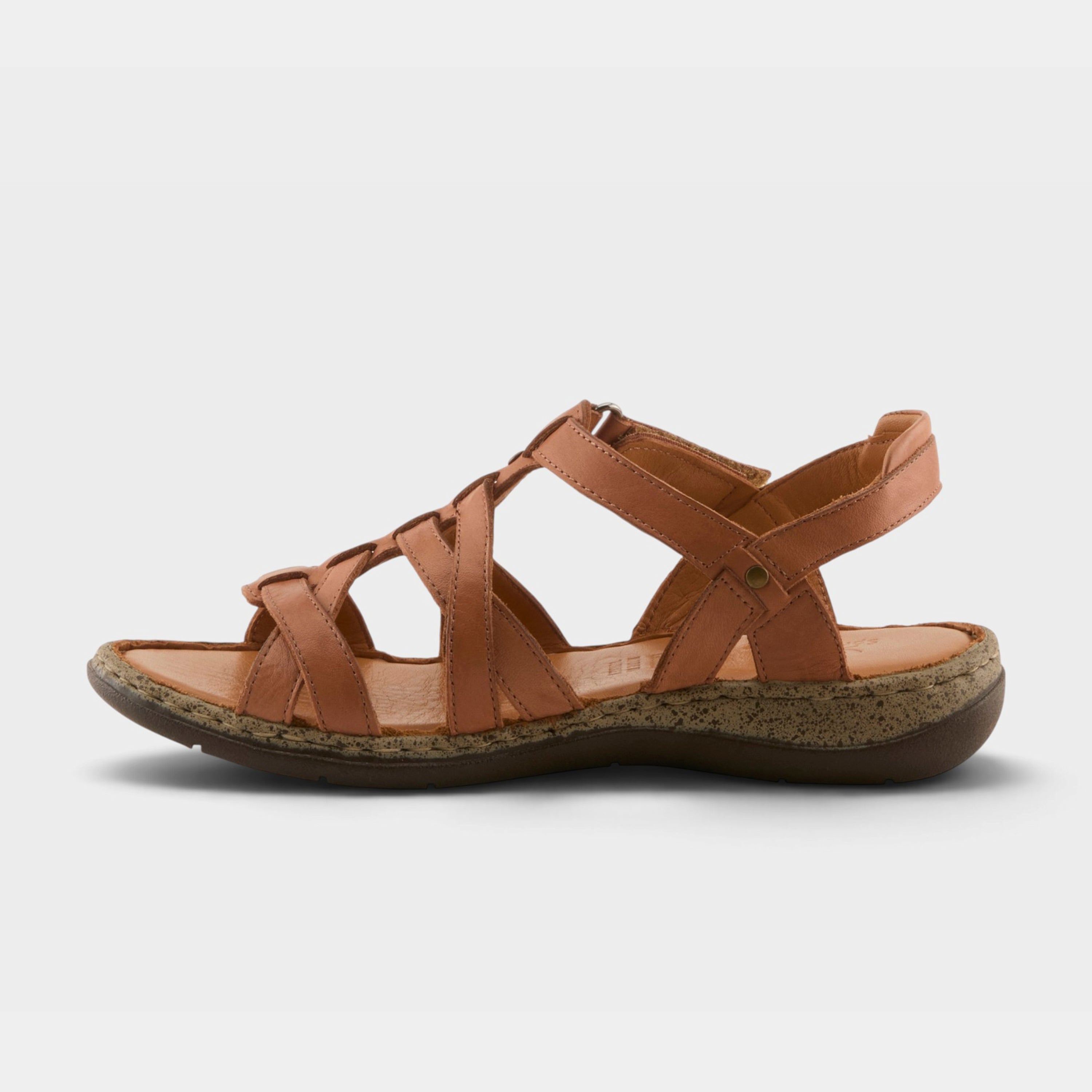 Spring Step Nyxelle Camel Flat Sandal