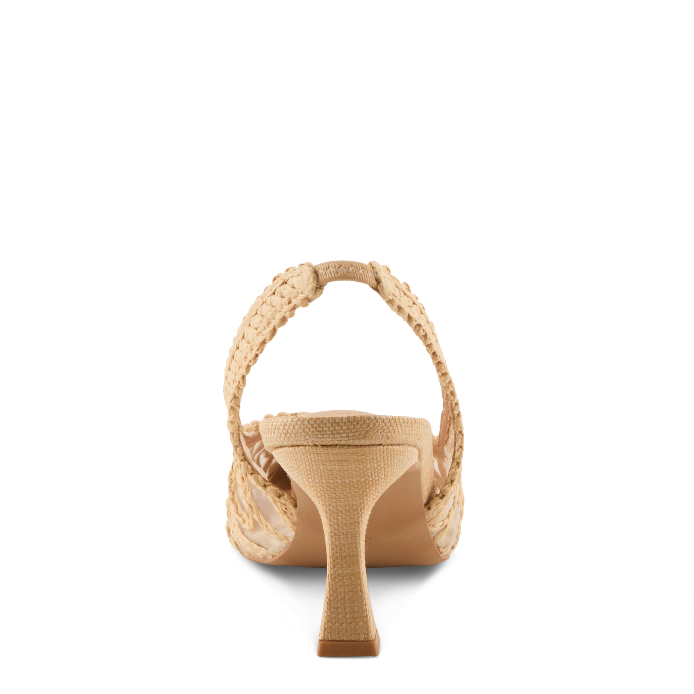 Azura Occitania women's sandal in black with raffia upper