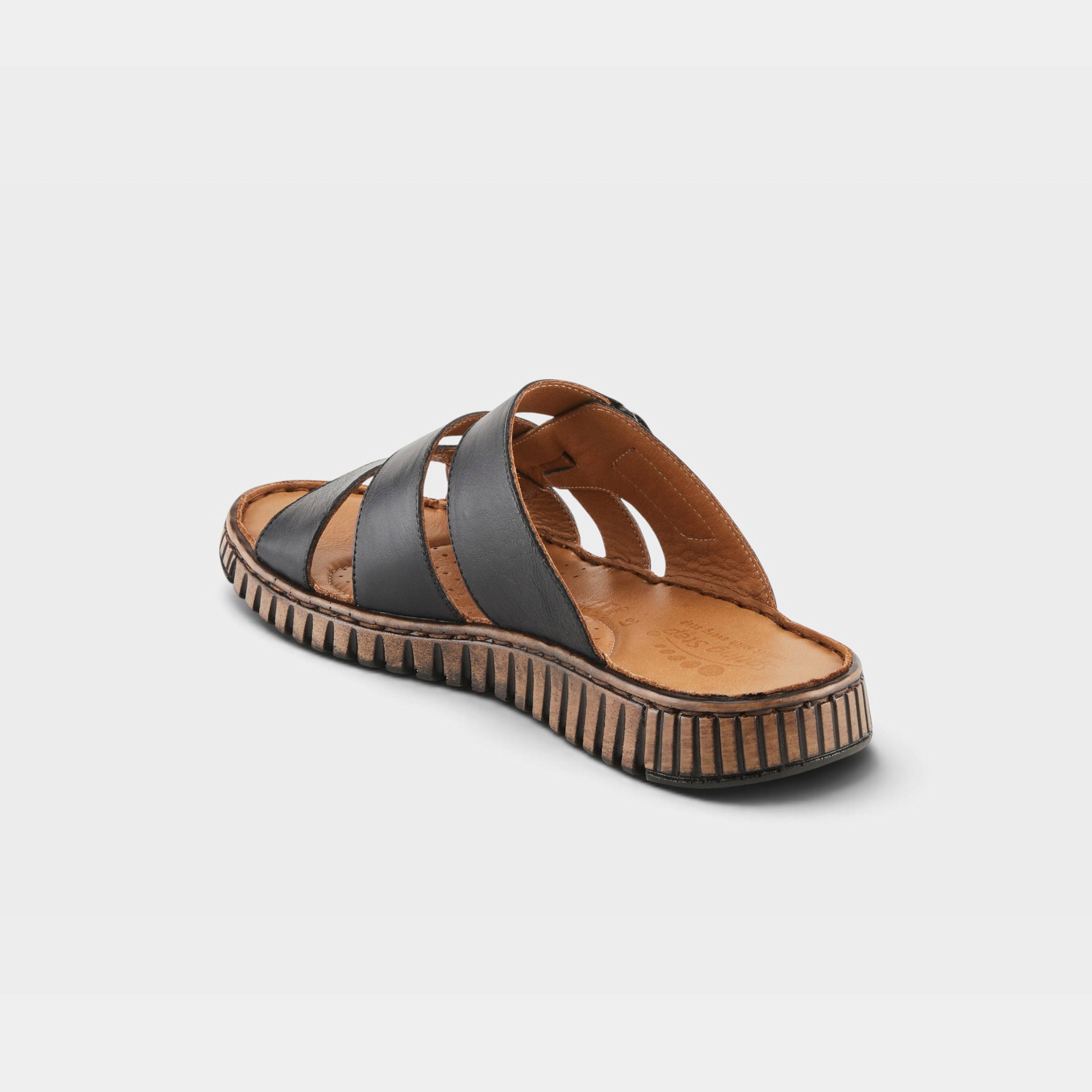 Spring Step Olly Black Slide Sandal