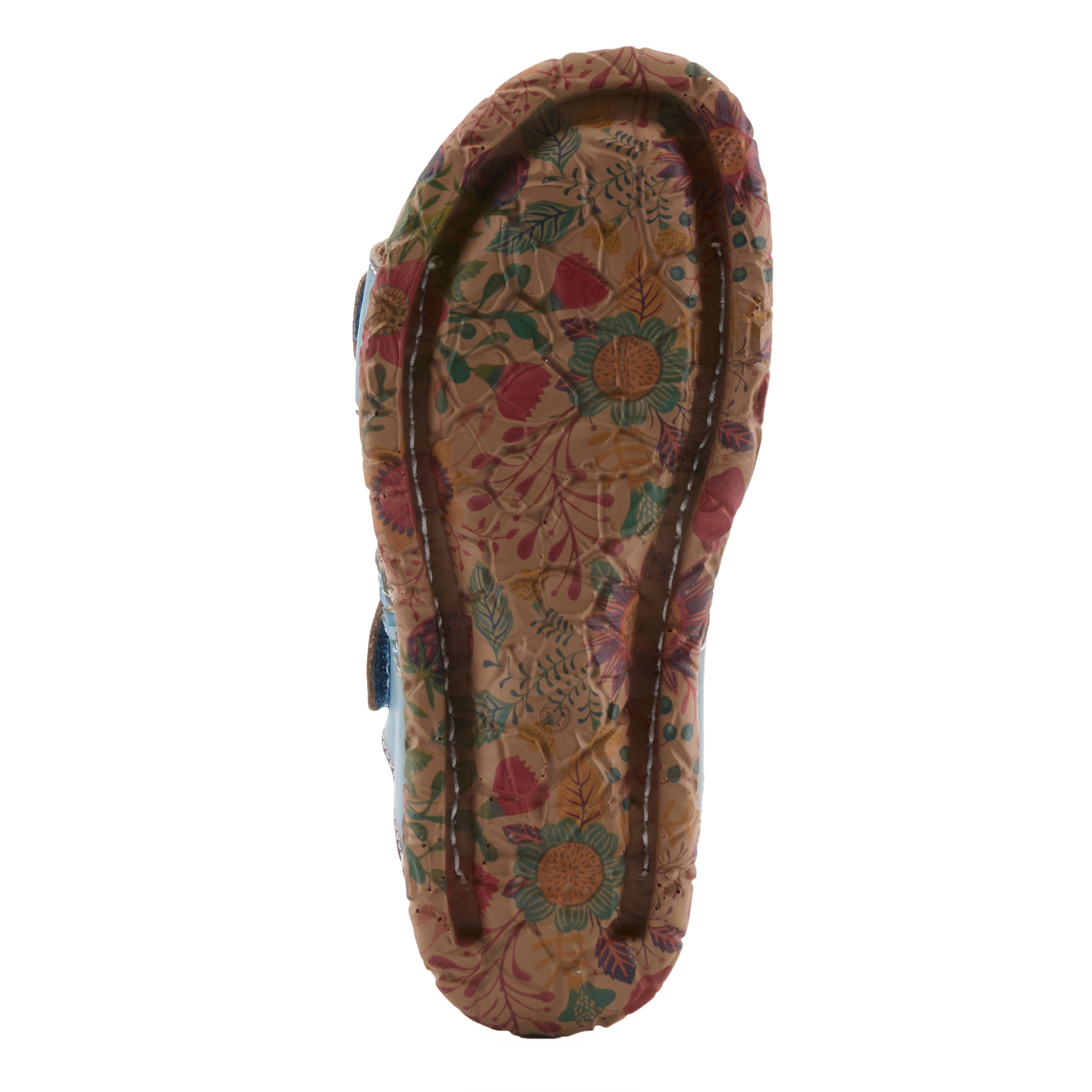 L'Artiste L'ARTISTE ONTHEROAD SANDALS sandal in blue multi with handcrafted leather design