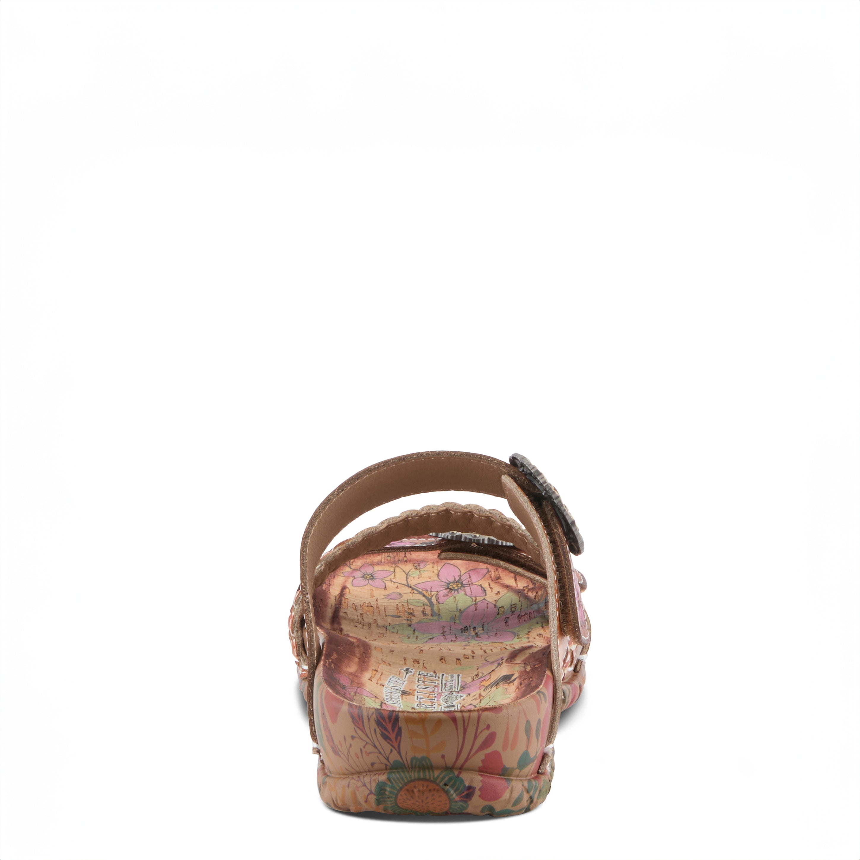 L'Artiste L'ARTISTE ONTHEROAD SANDALS sandal in camel multi with handcrafted leather design