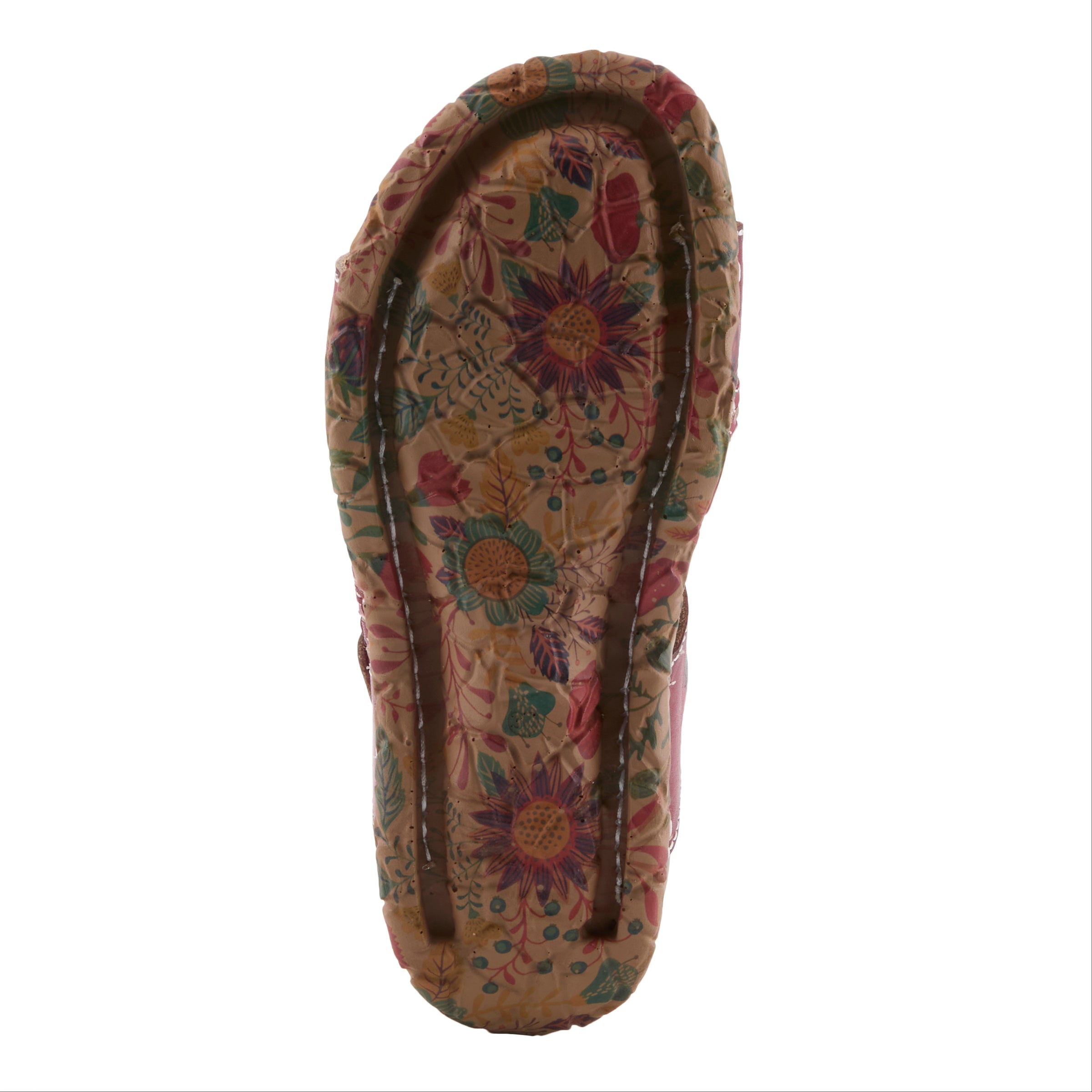 L'Artiste L'ARTISTE ONTHEROAD SANDALS sandal in dark red multi with handcrafted leather design
