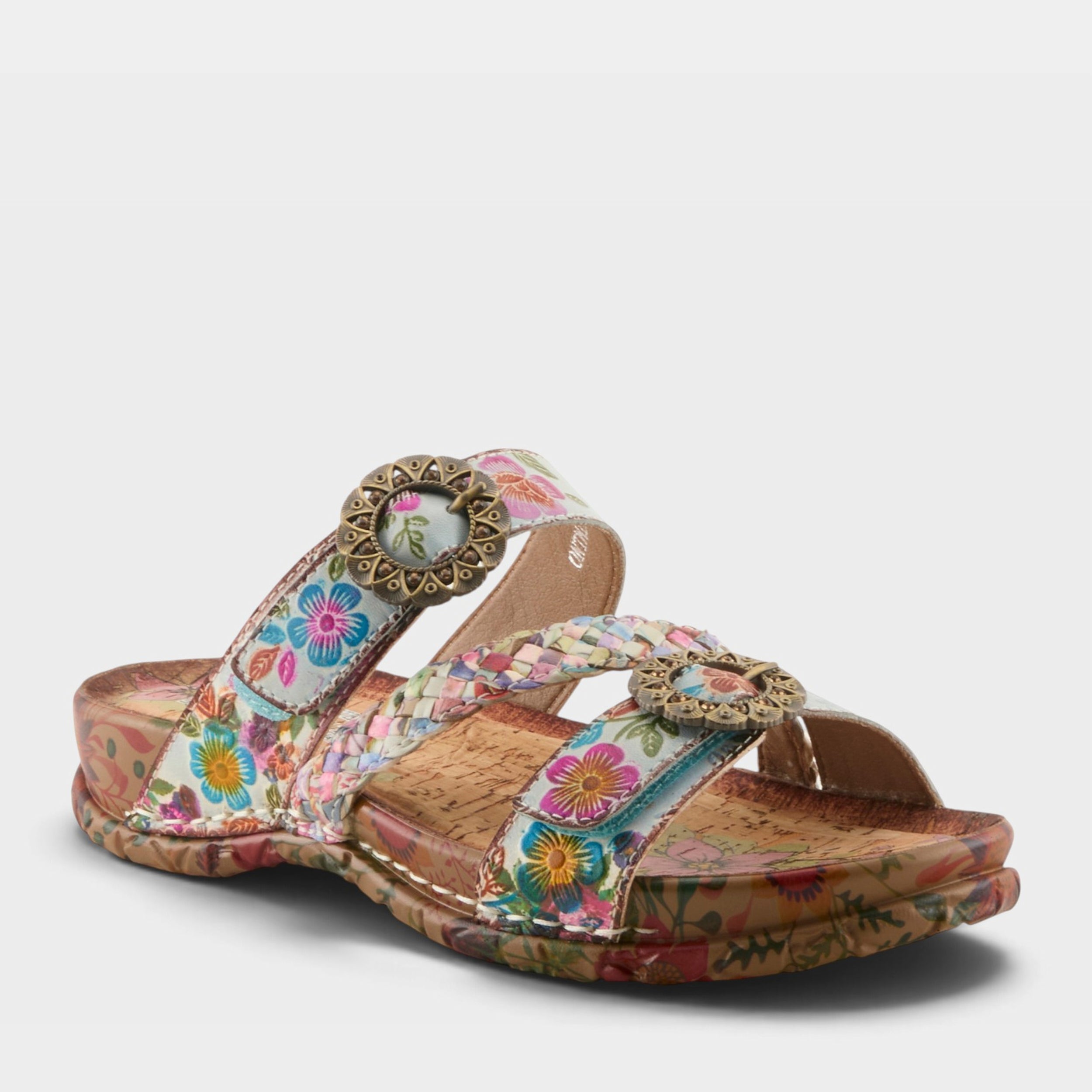 Premium L'Artiste OnTheRoad Cork Slide Sandals - Spring Step Shoes