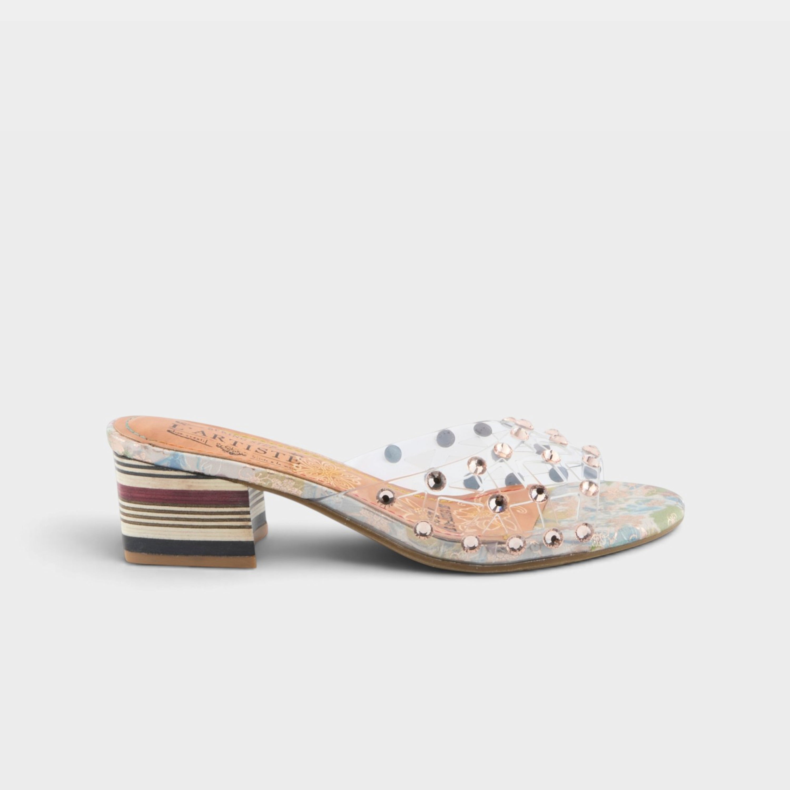 L'Artiste Ontherox sandals in Camel Multi, hero view