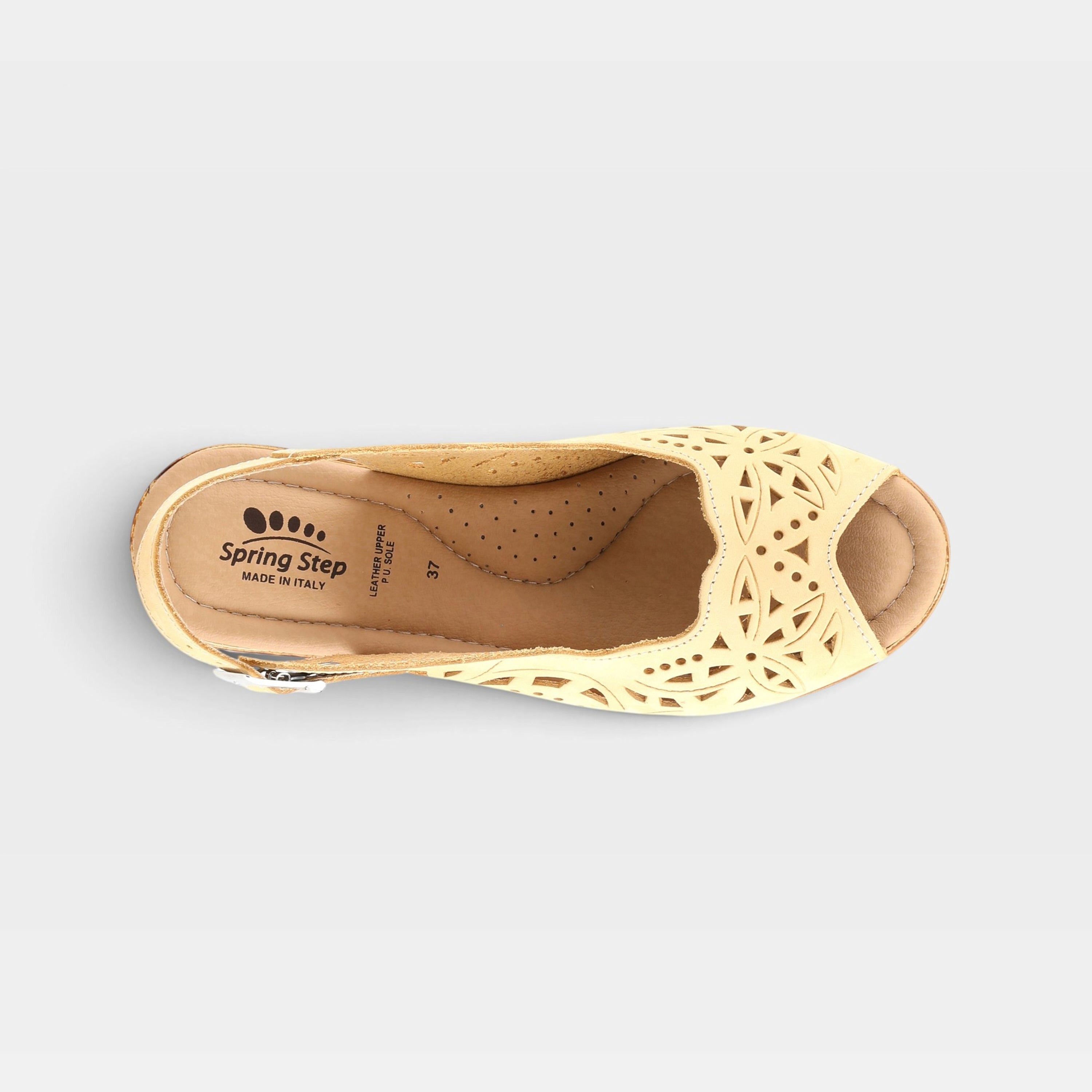 Spring Step Orella Light Yellow Sandal