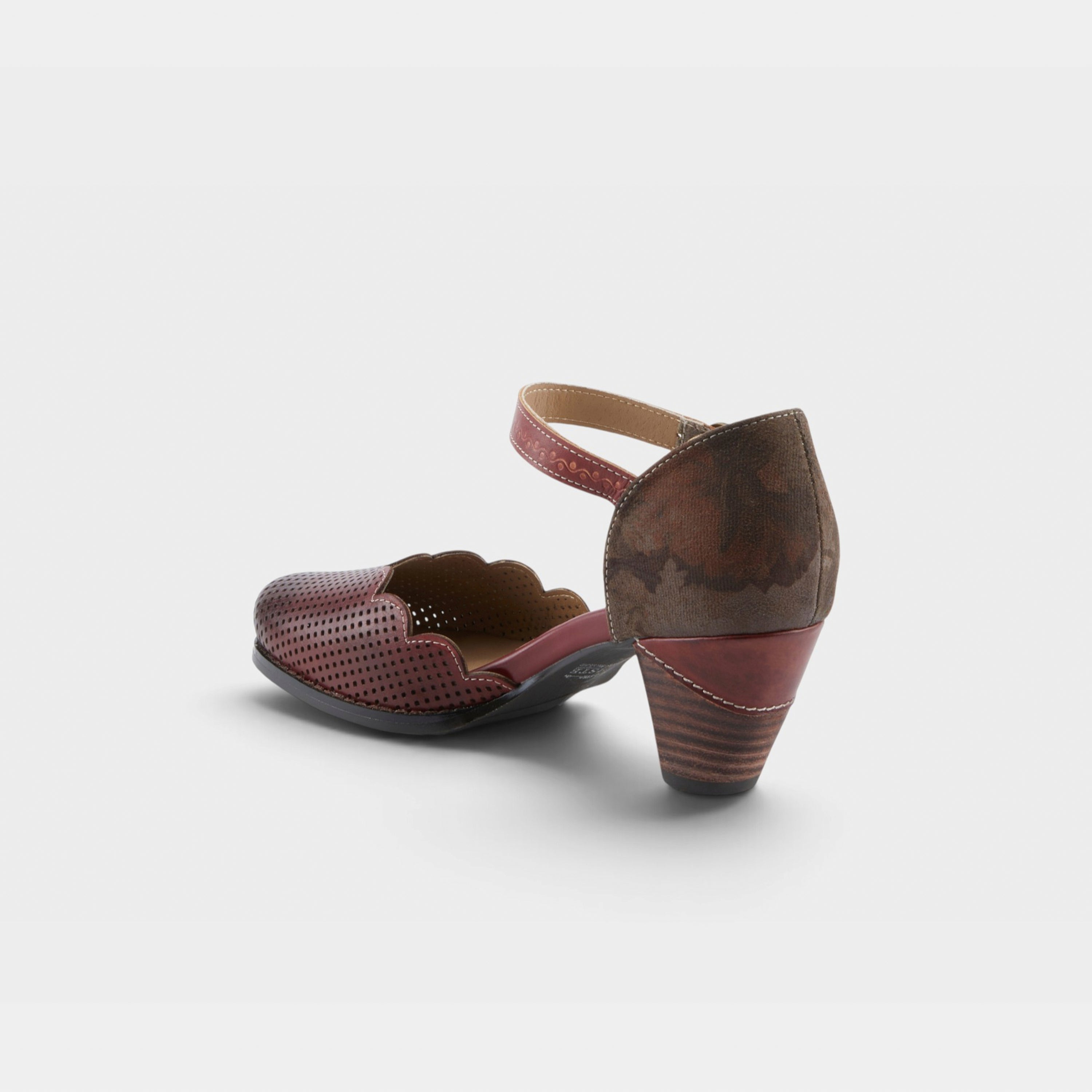L'Artiste Parchelle Mary Jane shoes in Bordeaux, alternate angle view