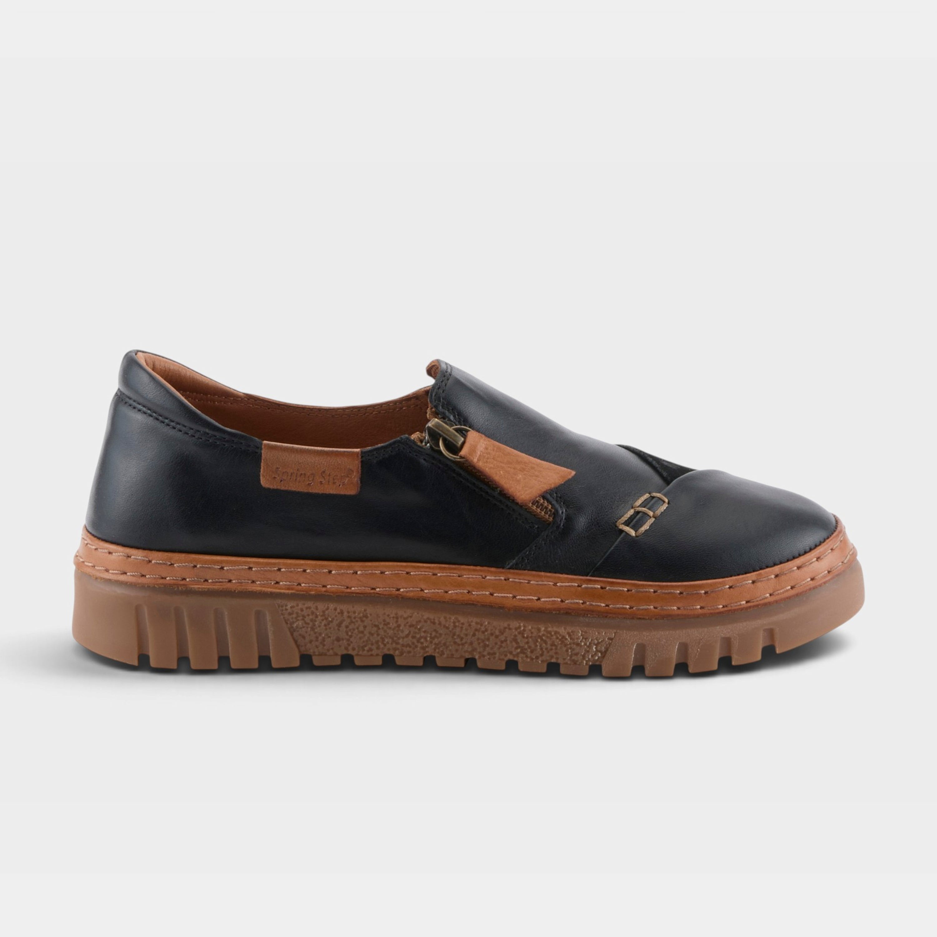 Spring Step Patcha Black Casual Shoe