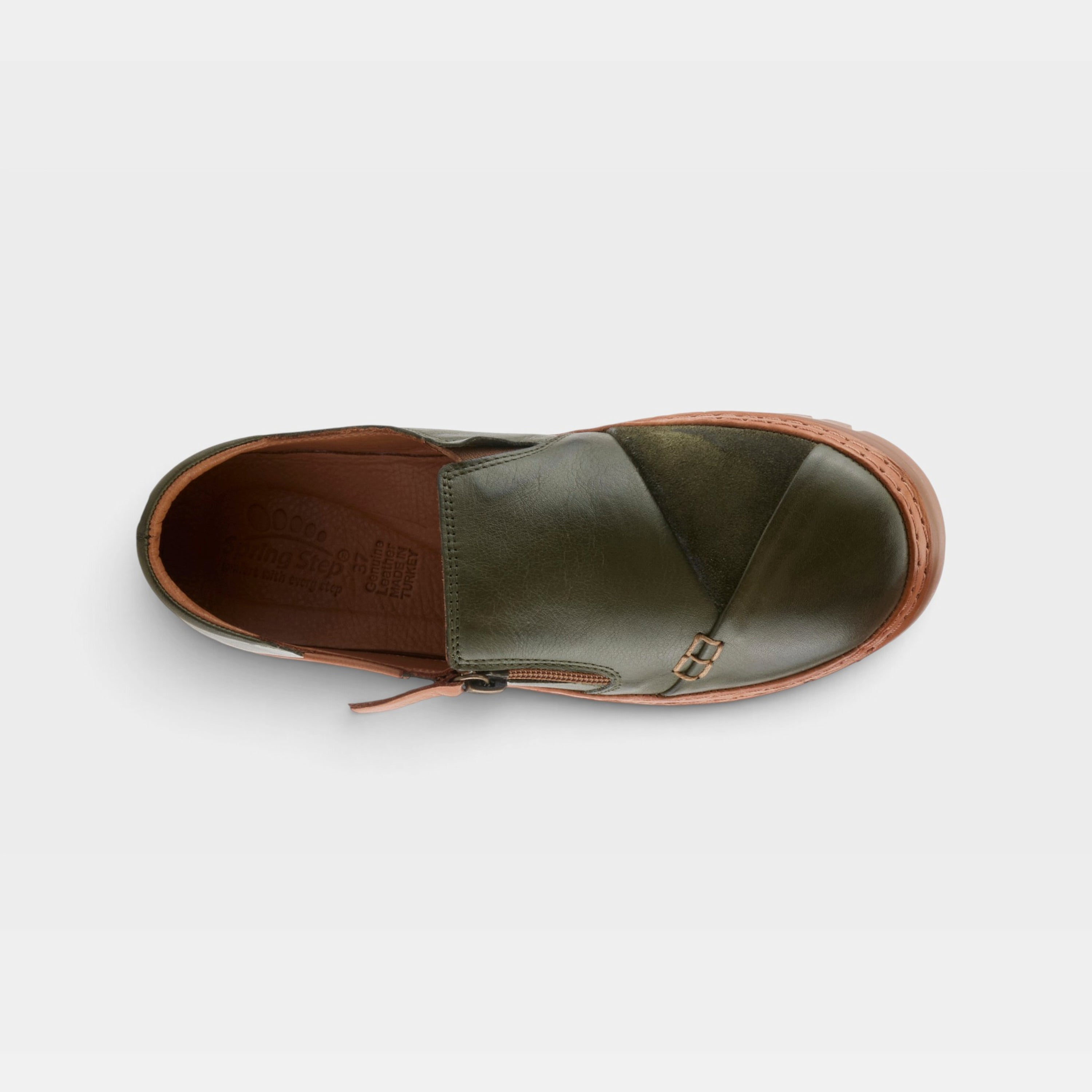 Spring Step Patcha Olive Green Casual Shoe