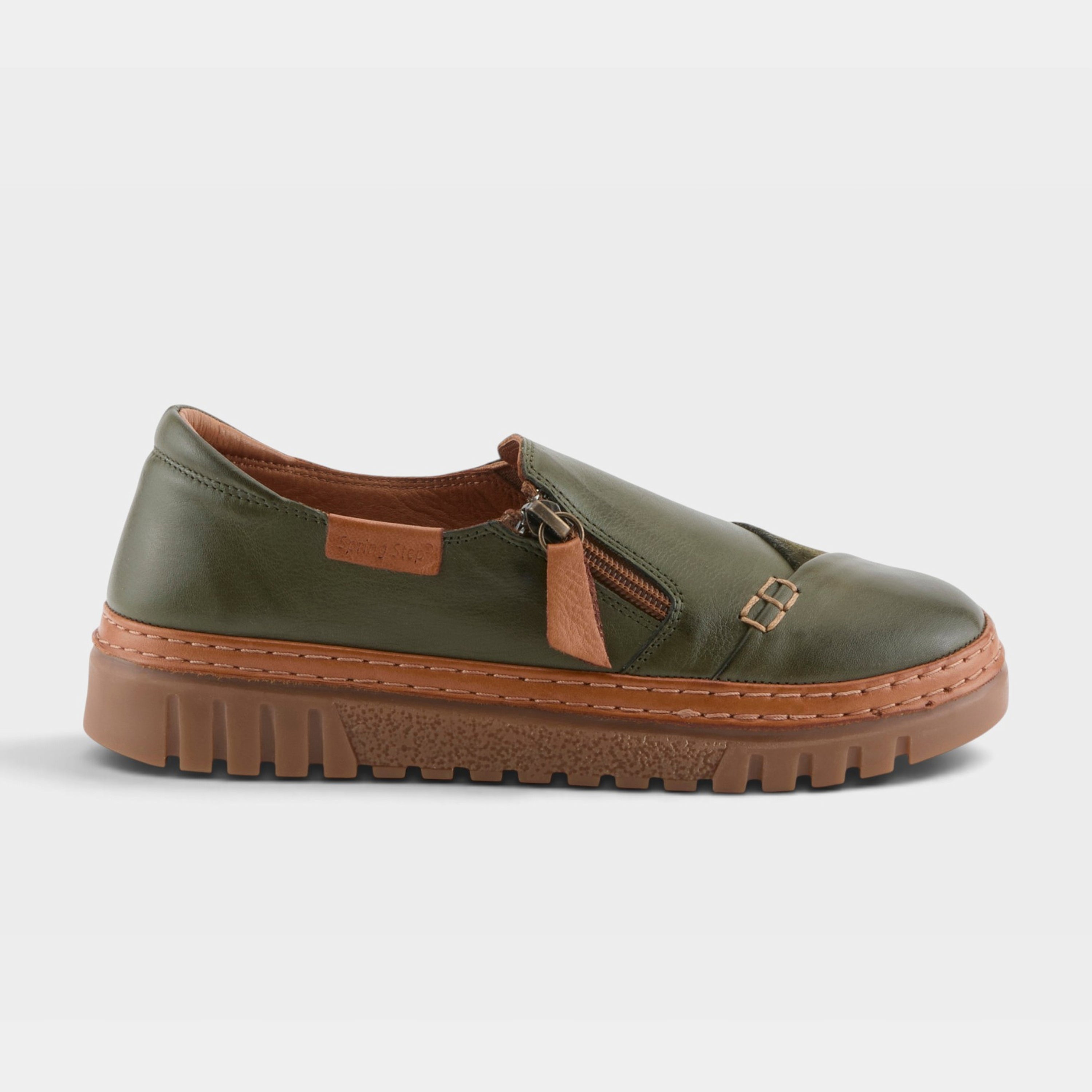 Spring Step Patcha Olive Green Casual Shoe