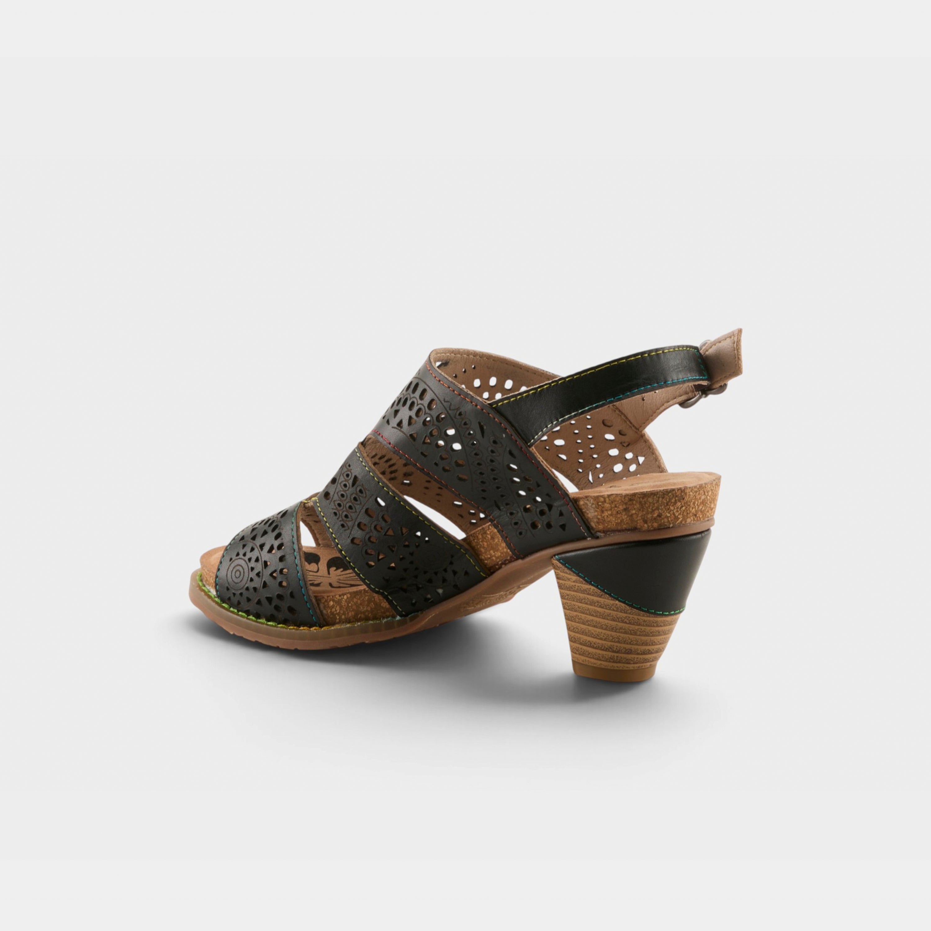 L'Artiste Perfdfection sandals in Black, alternate angle view