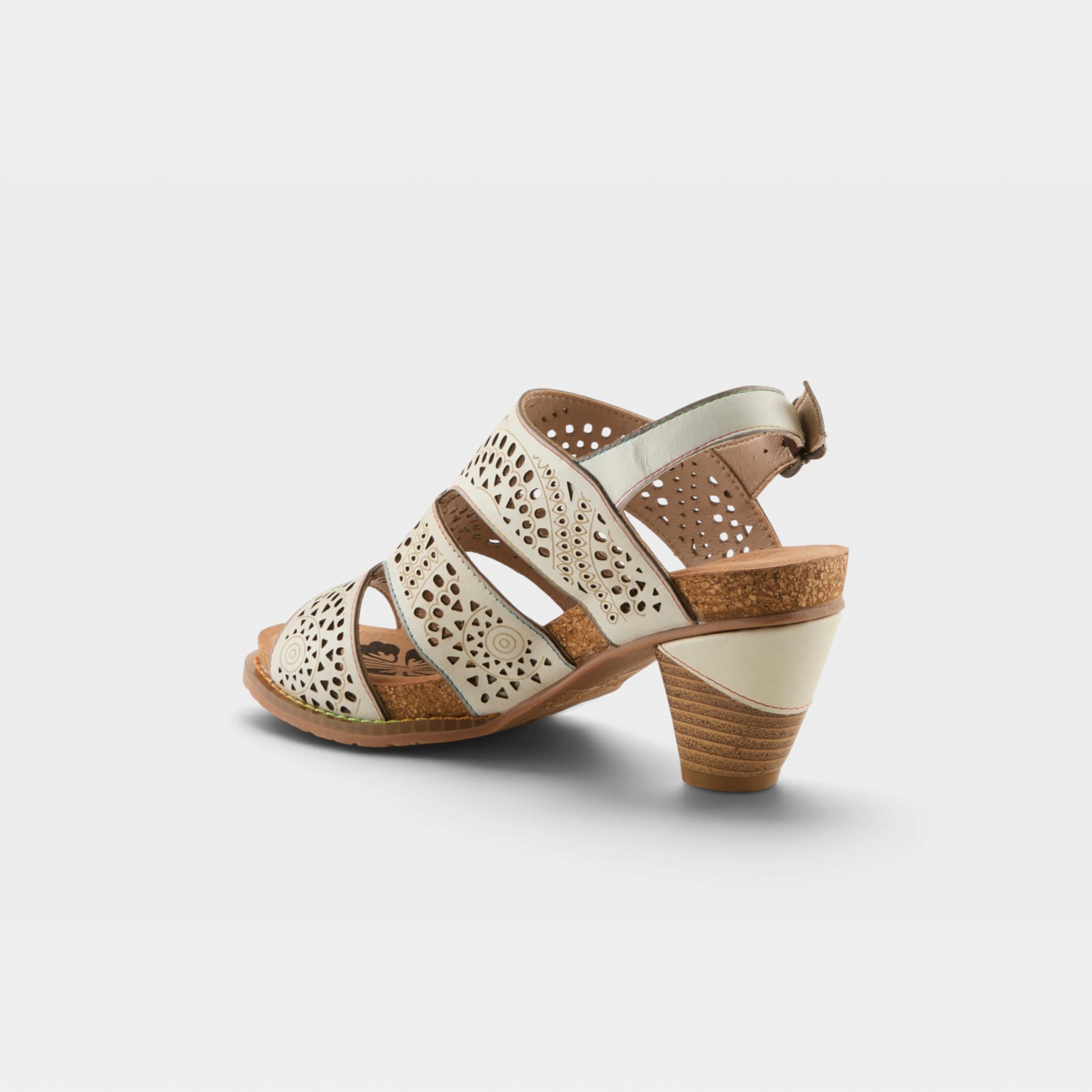L'Artiste Perfdfection sandals in Bone, alternate angle view