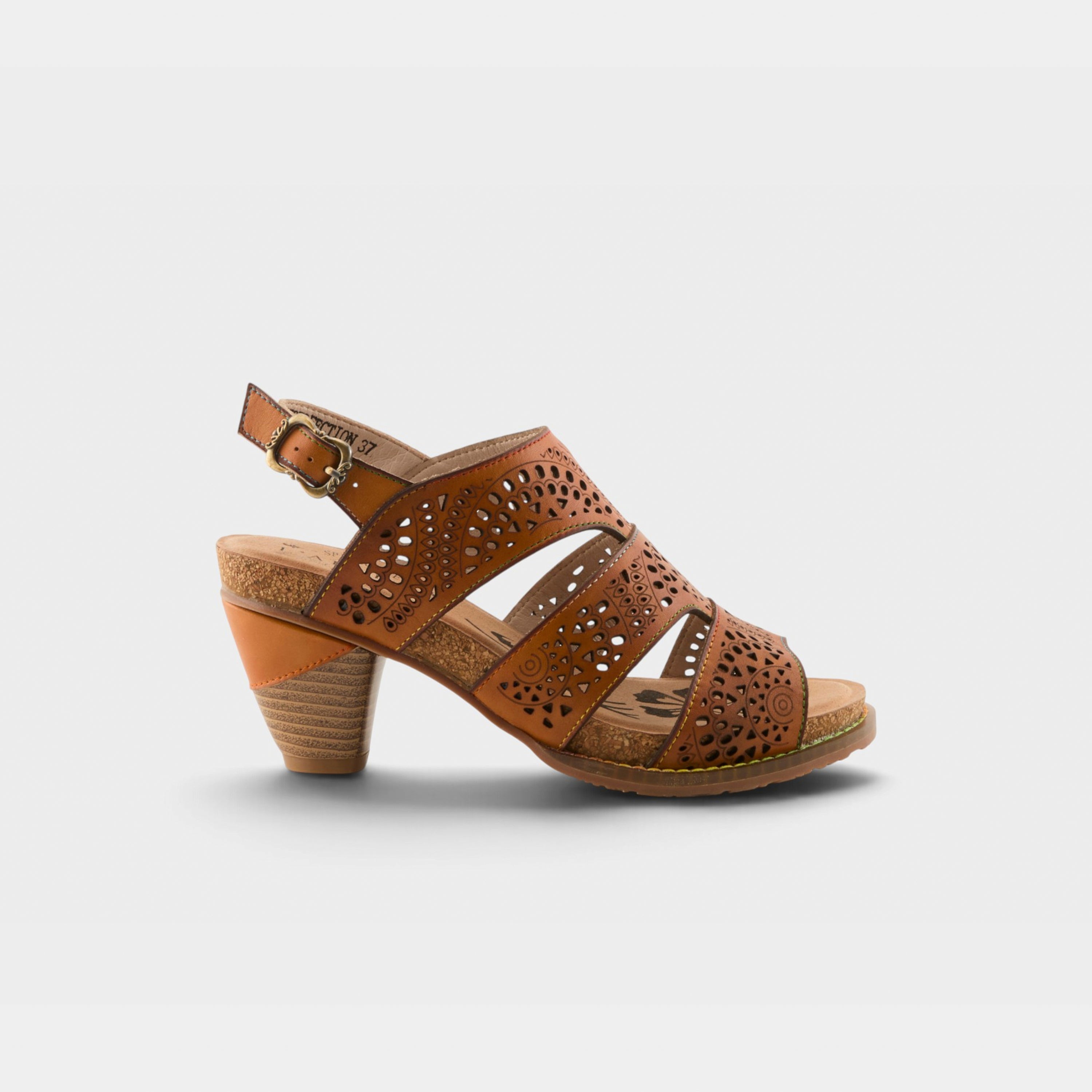 L'Artiste Perfdfection sandals in Camel, hero view