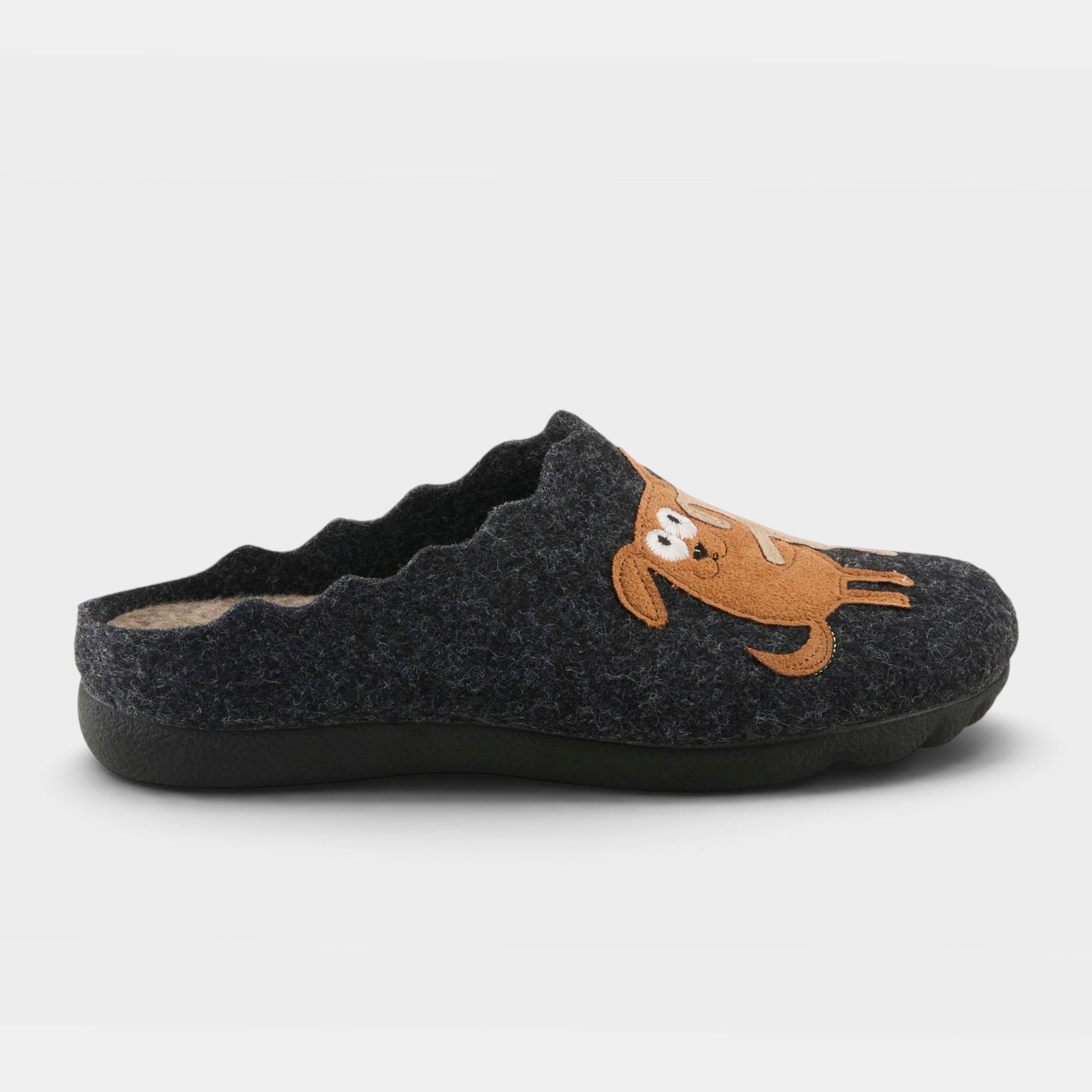 Flexus Petlove Black Multi Slipper