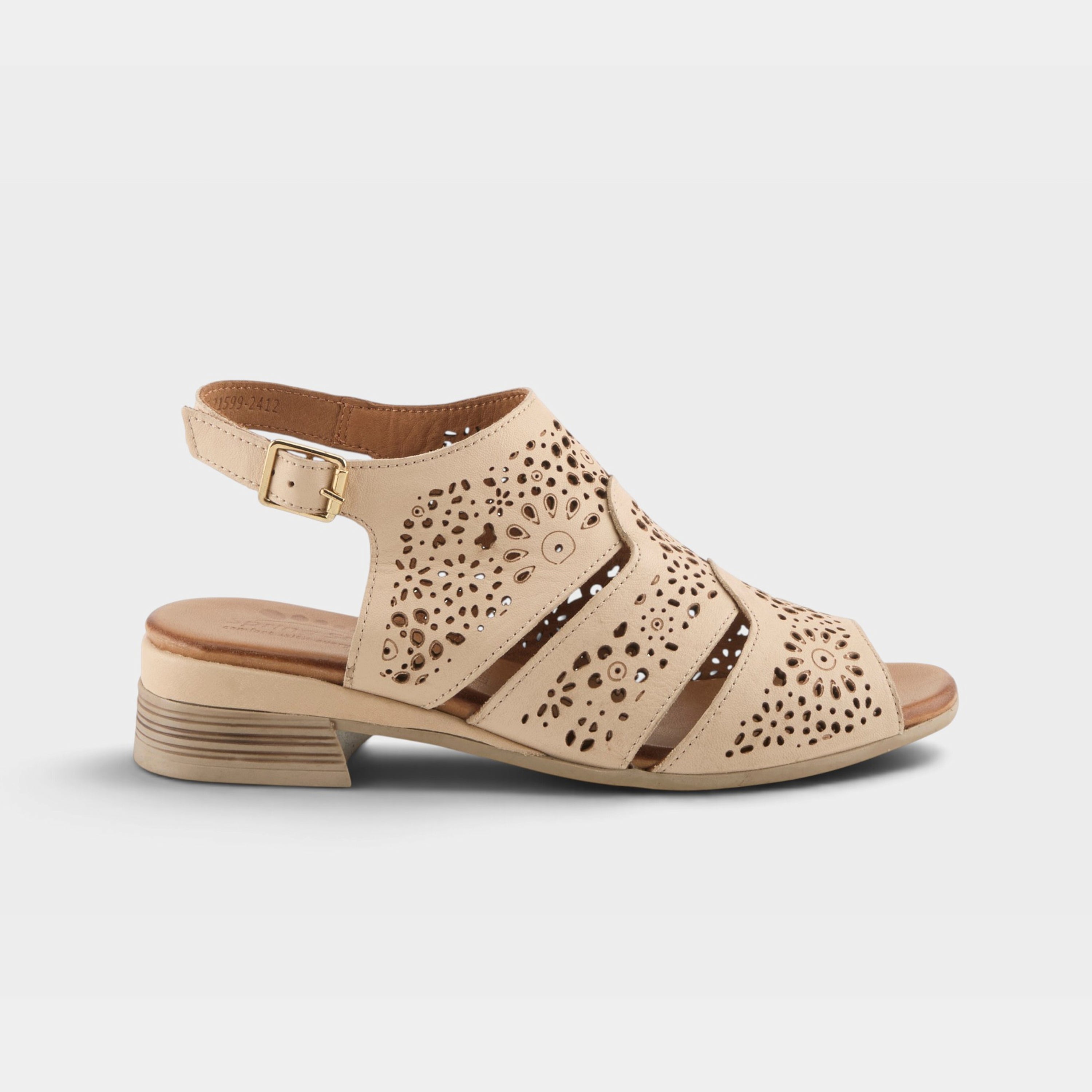 Spring Step Plasma Beige Slingback Dress Sandal