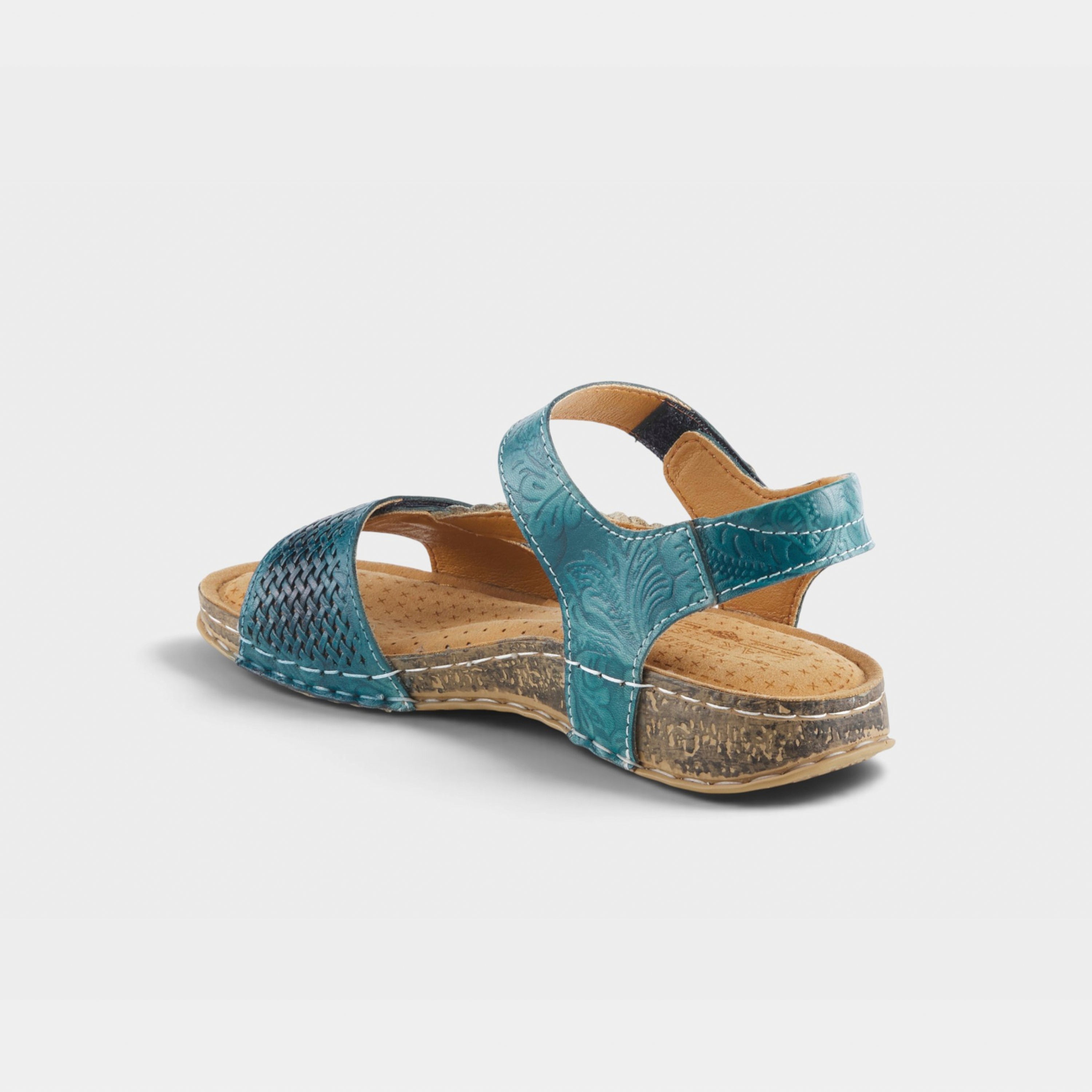 L'Artiste Popular sandal in Blue, alternate angle view