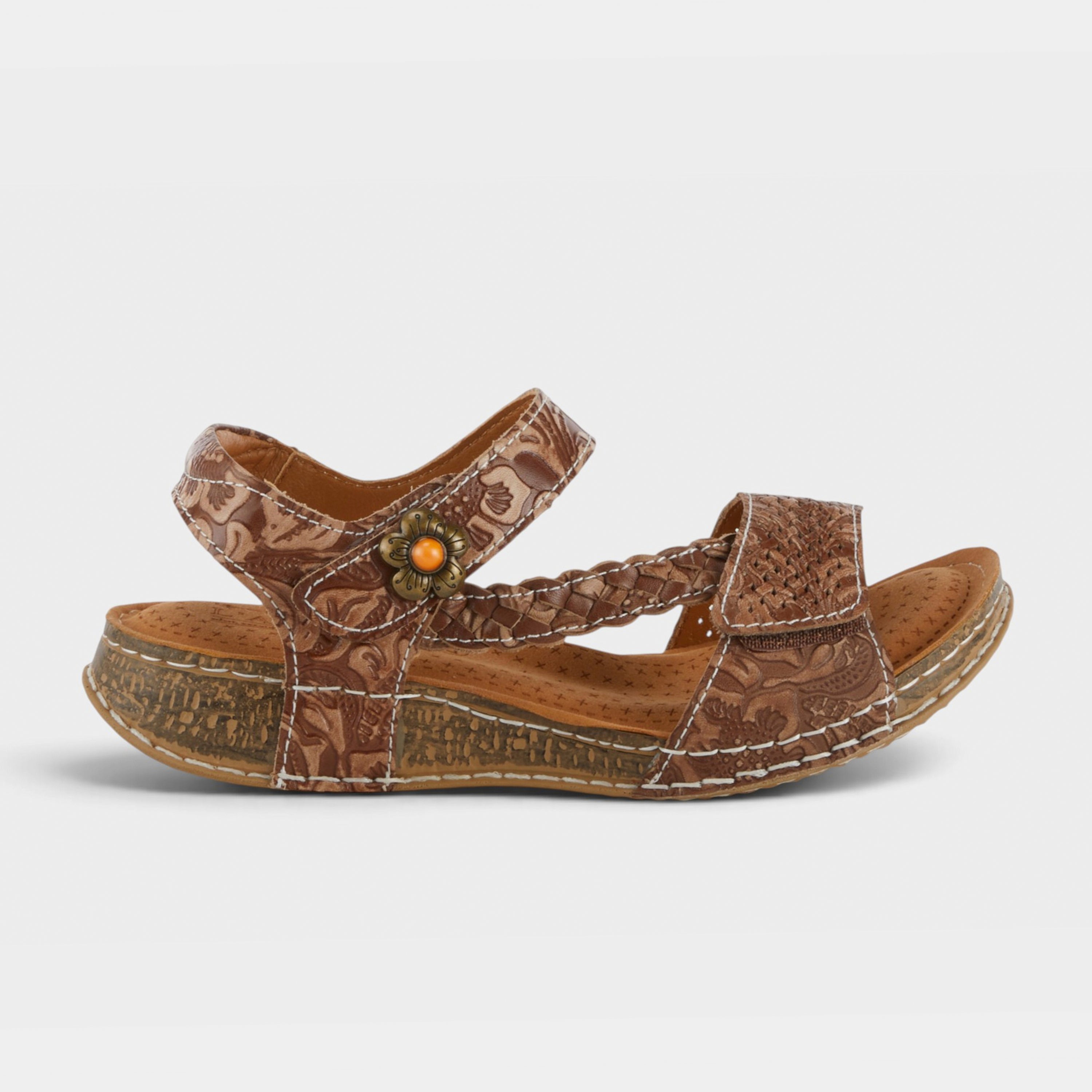 L'Artiste Popular sandal in Grey, hero view