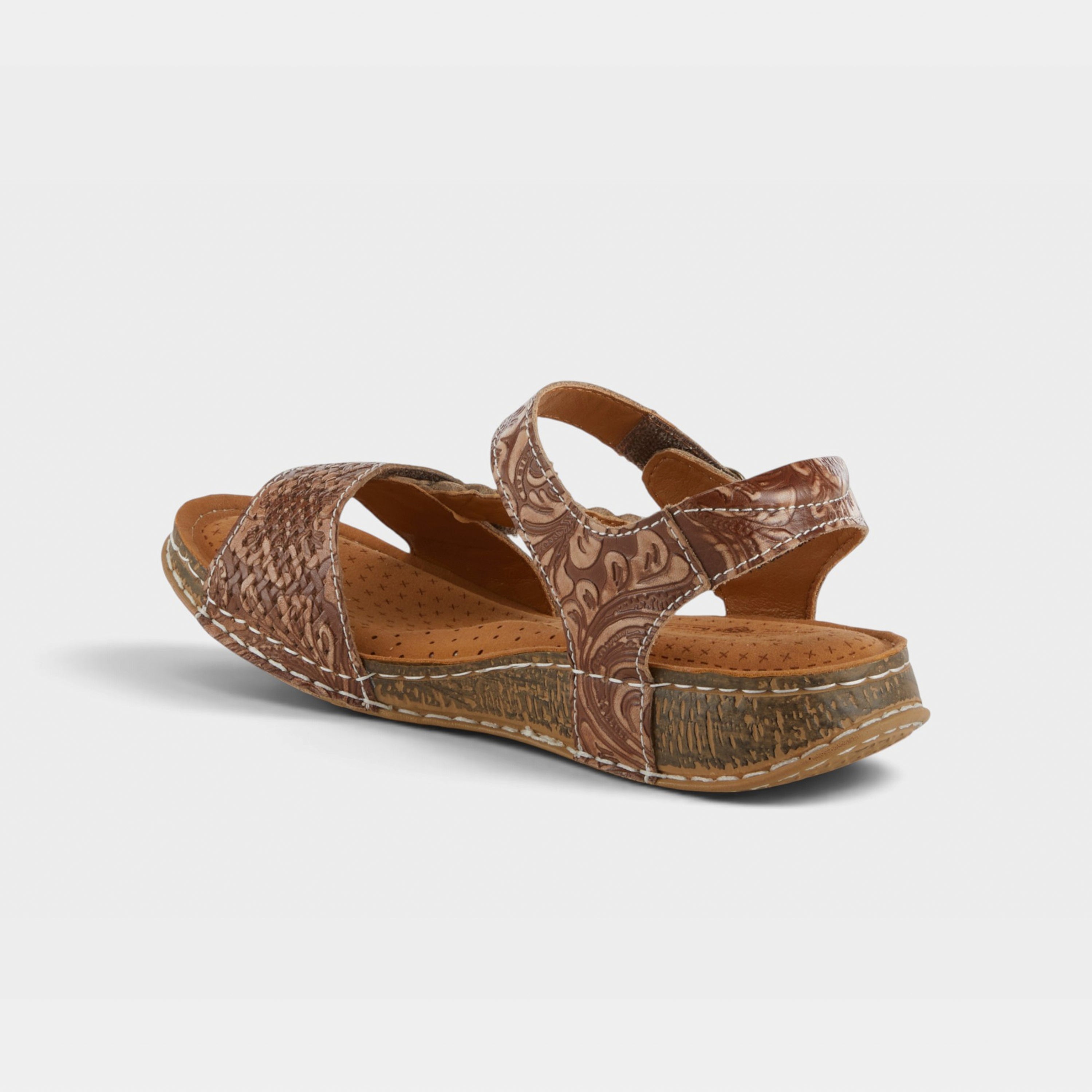 L'Artiste Popular sandal in Grey, alternate angle view