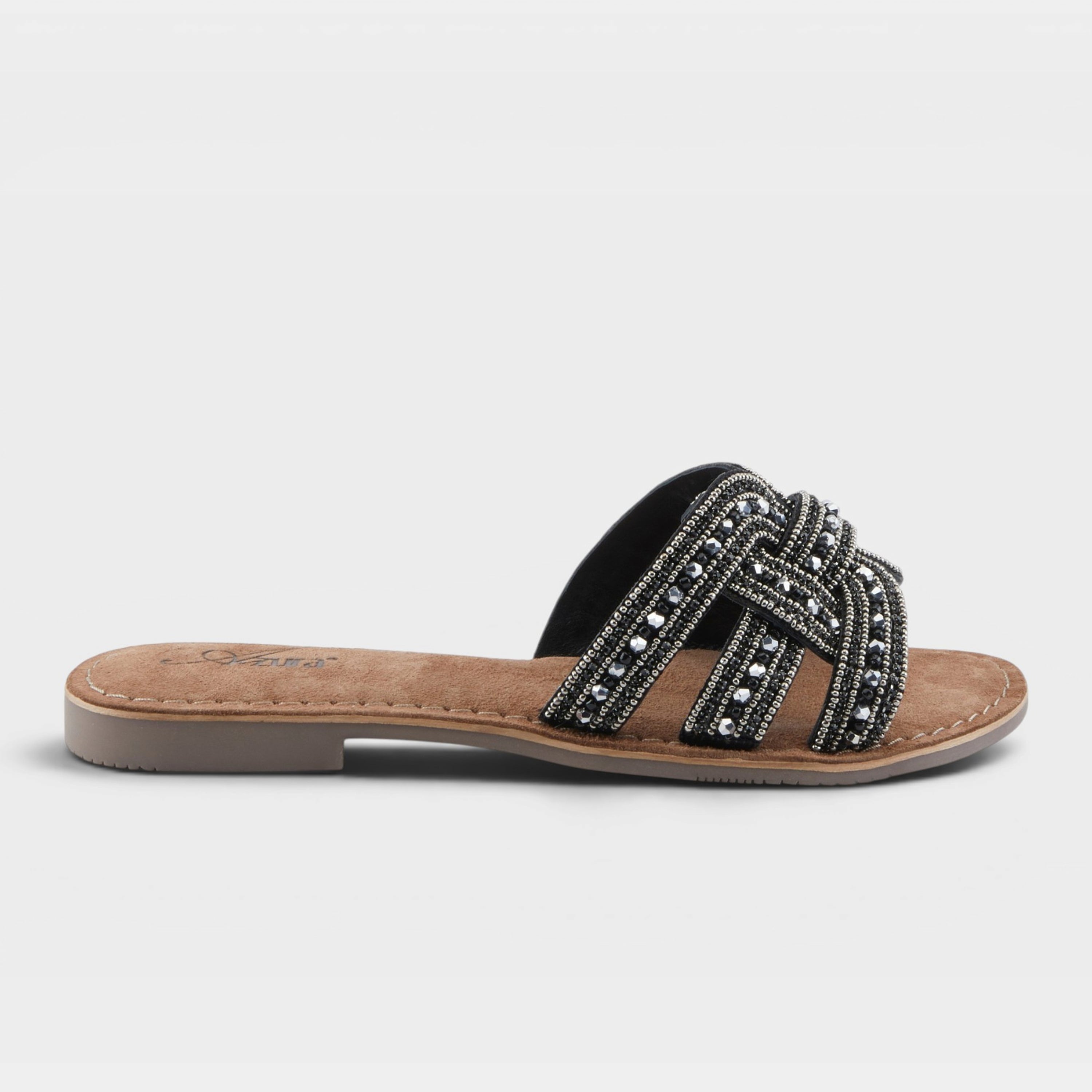 Azura Poshco Black Multi Sandal