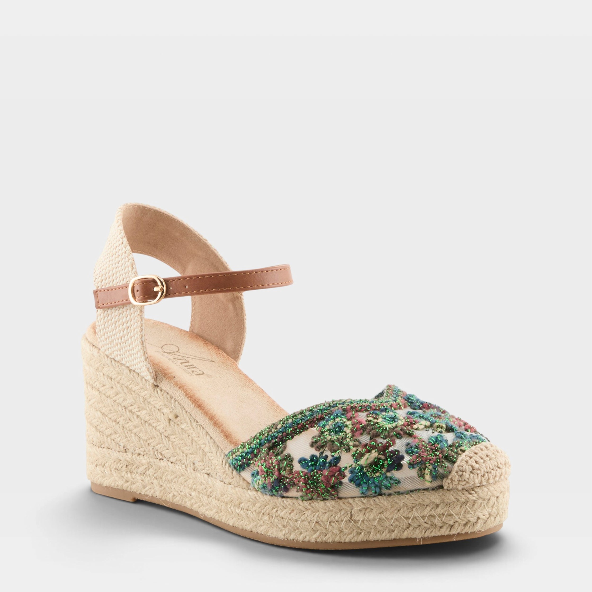 Azura Queridita Green Multi Espadrille