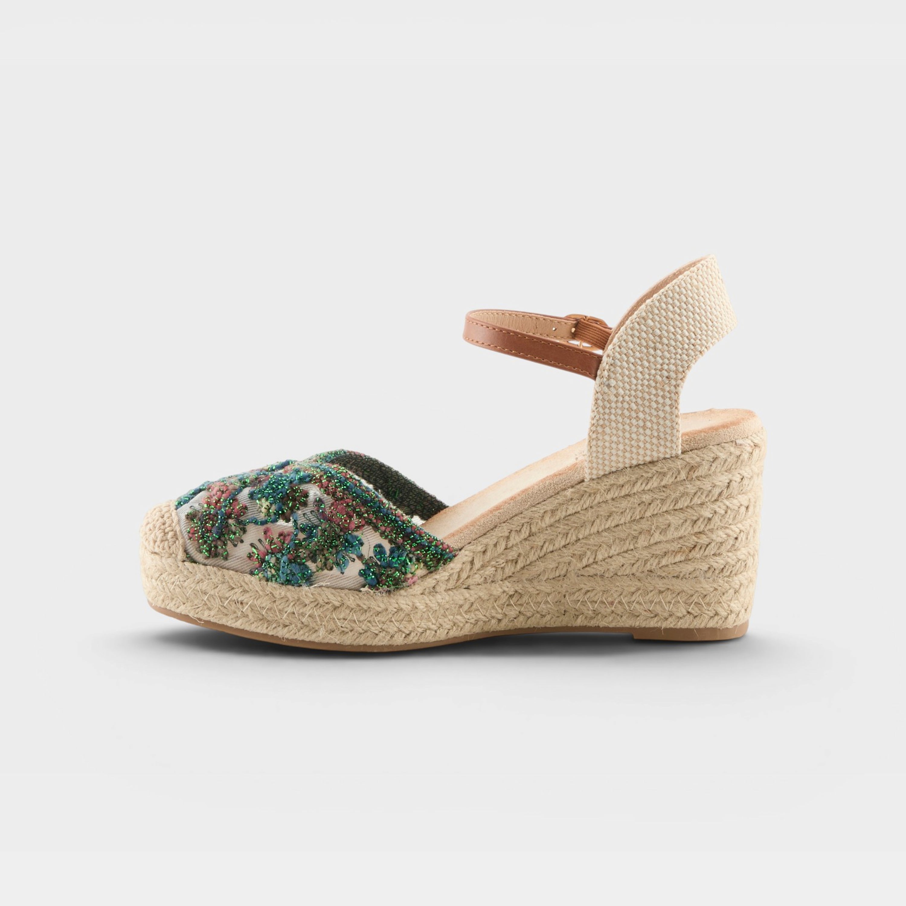 Azura Queridita Green Multi Espadrille