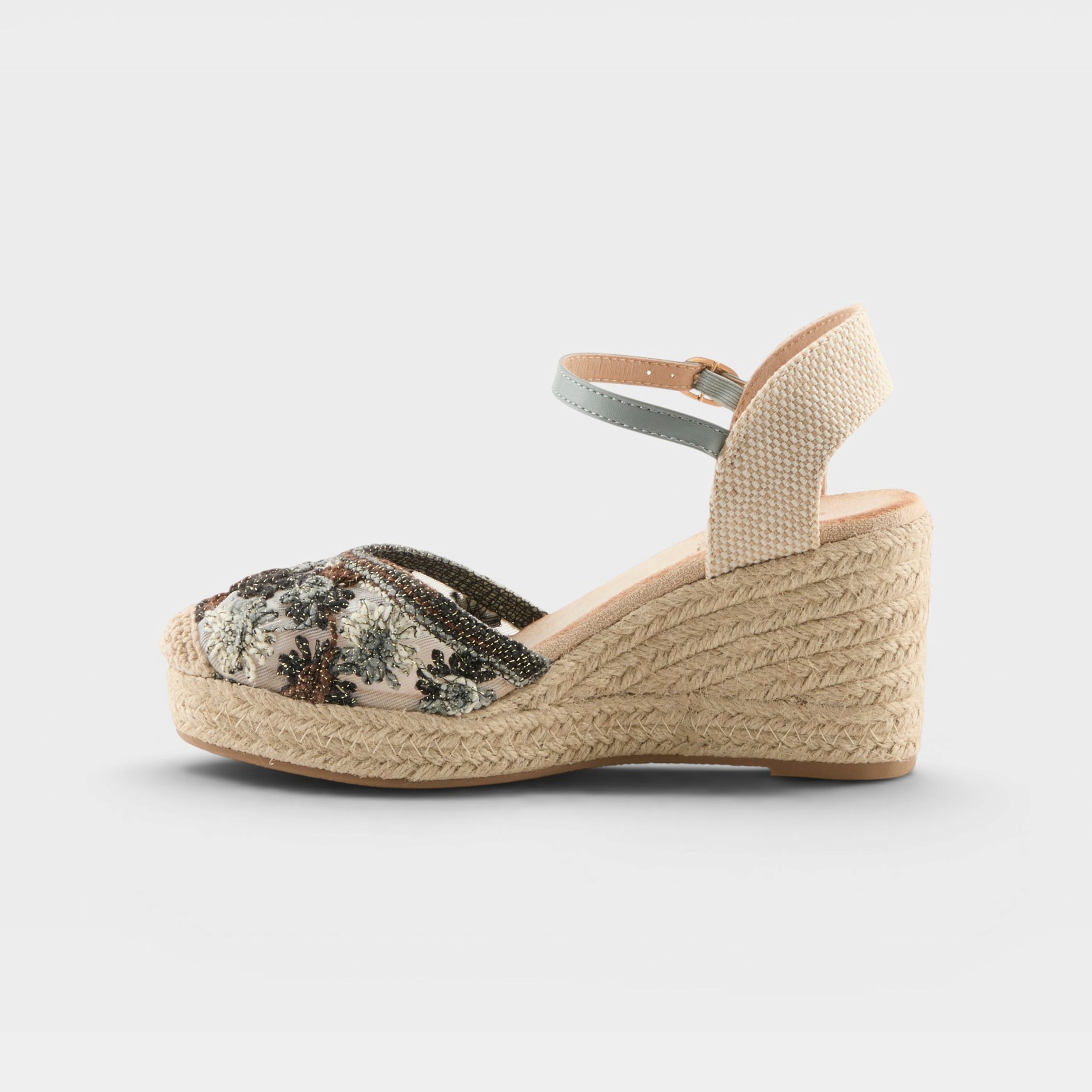 Azura Queridita Grey Multi Espadrille