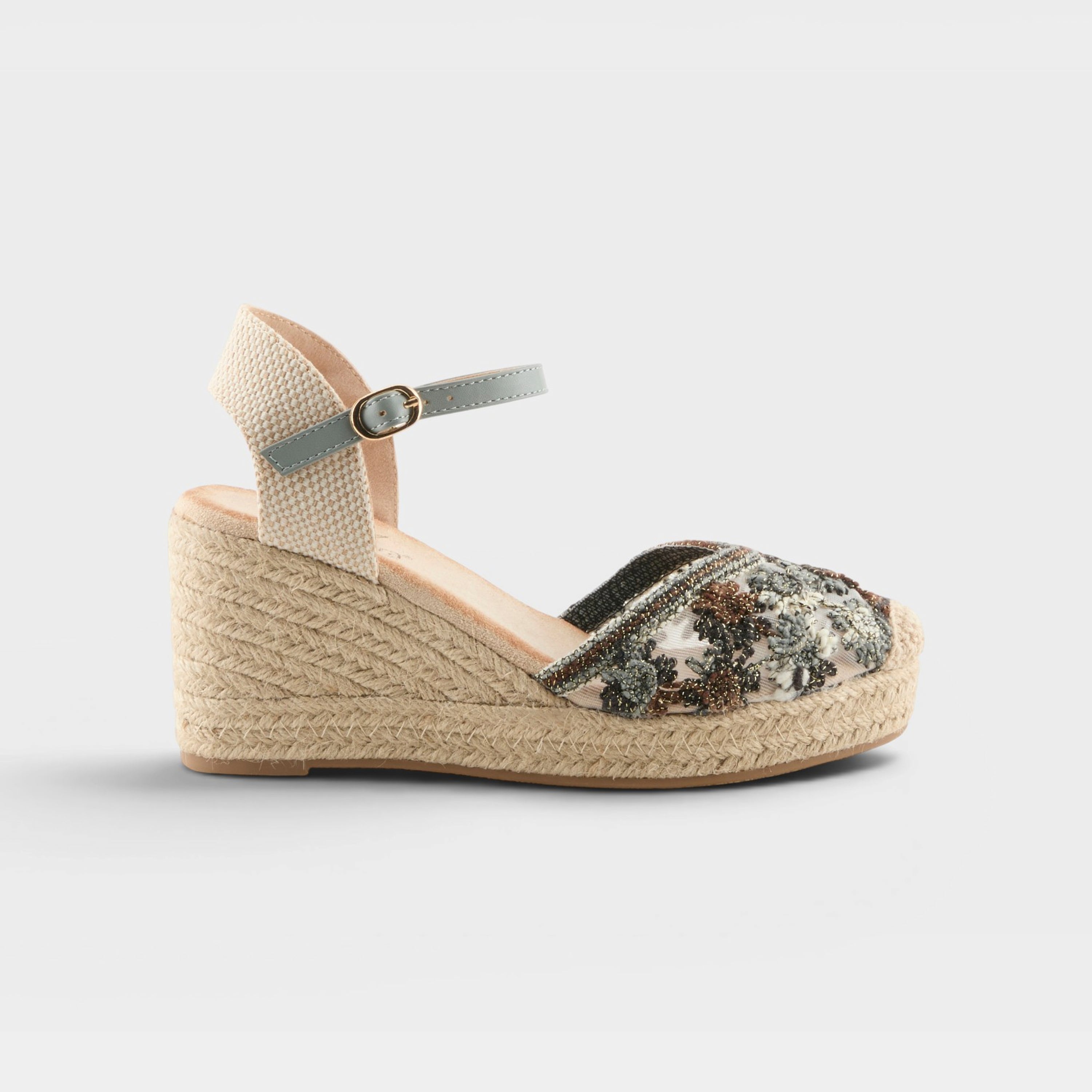 Azura Queridita Grey Multi Espadrille