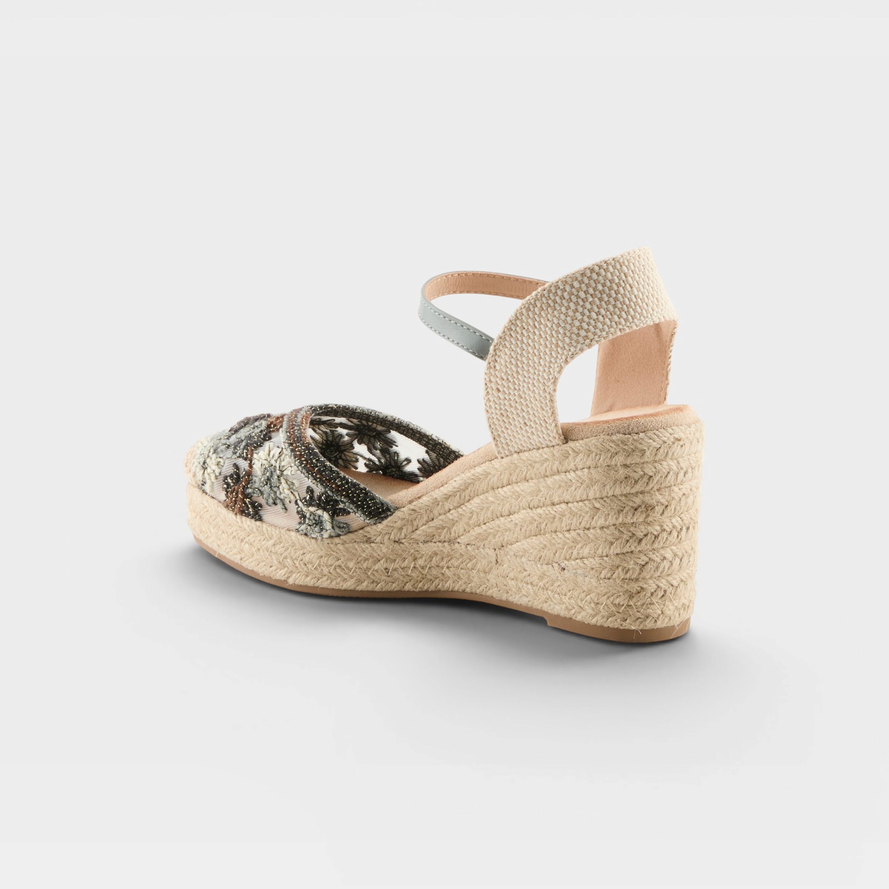 Azura Queridita Grey Multi Espadrille