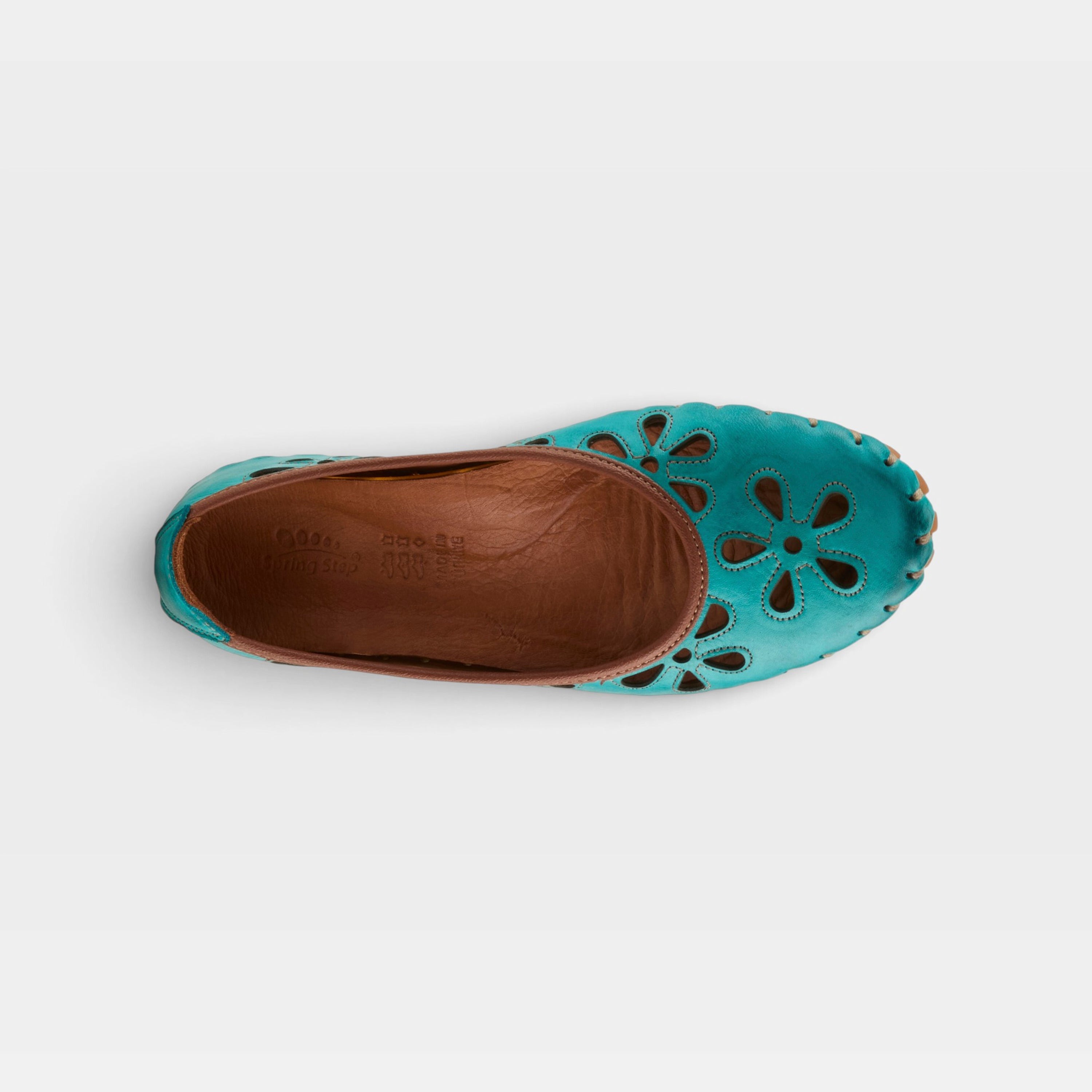 Spring Step Rayely Turquoise Shoe