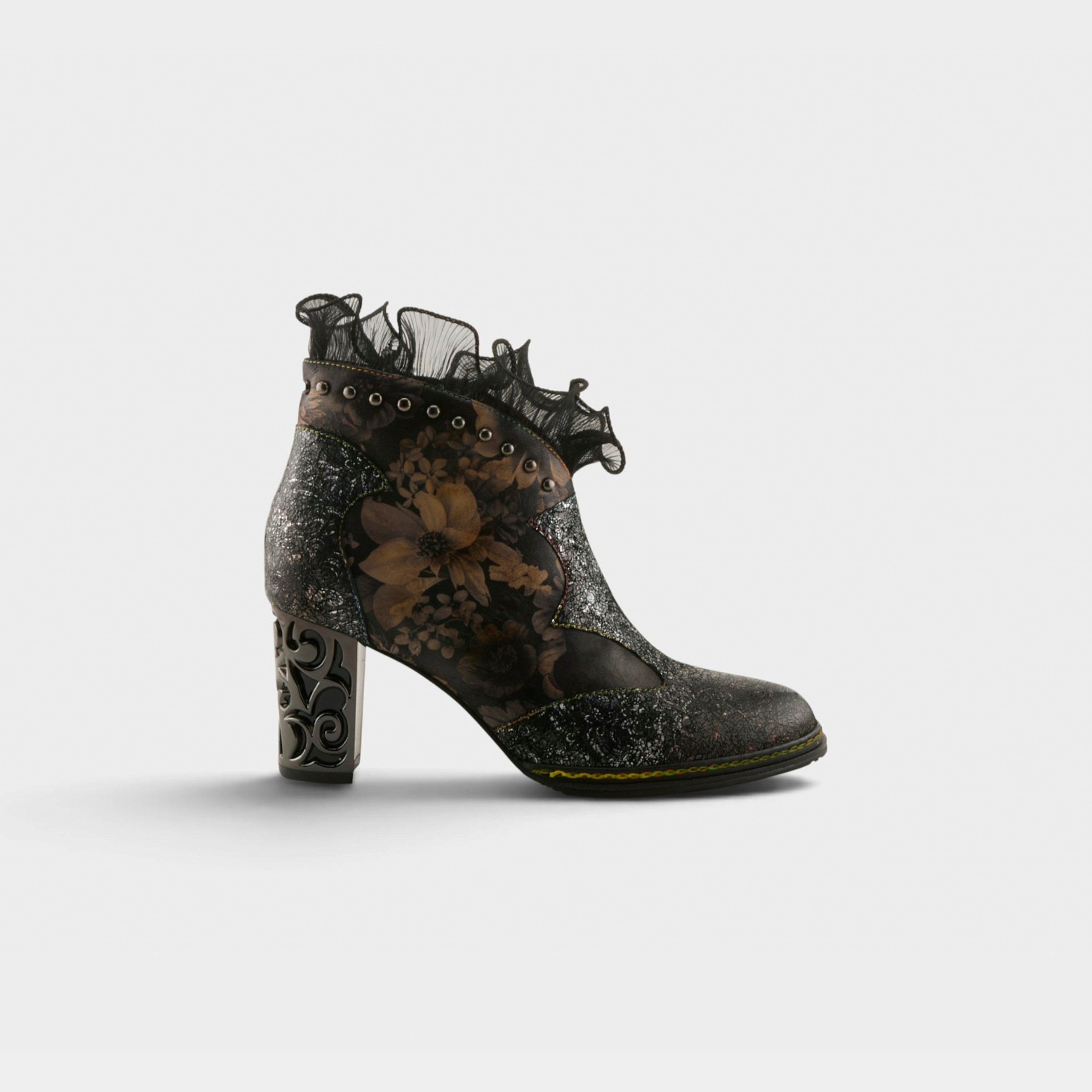 L'Artiste Razzy boots in Black Multi, hero view